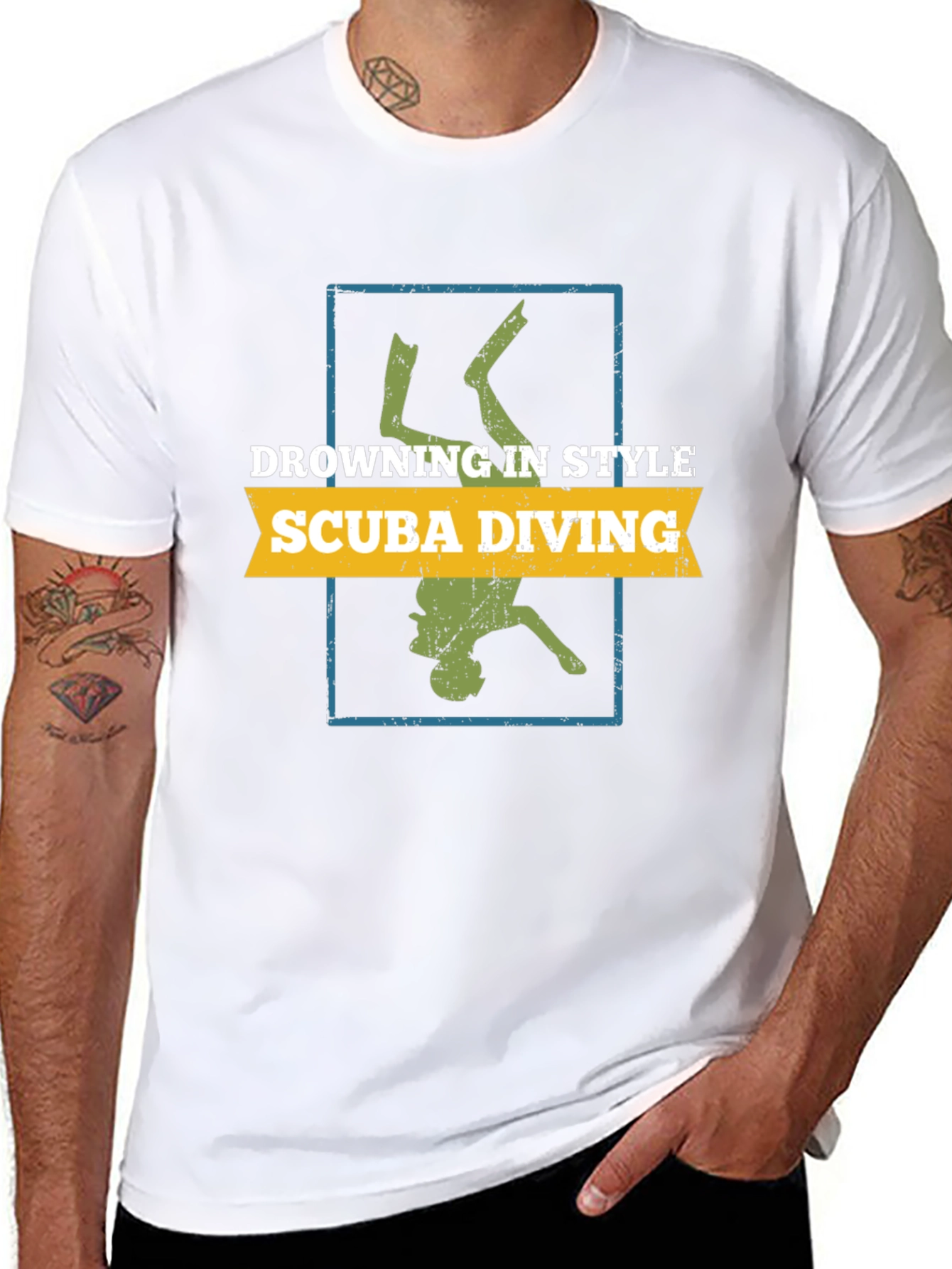 Drowning in Style Scuba Diving T-Shirt