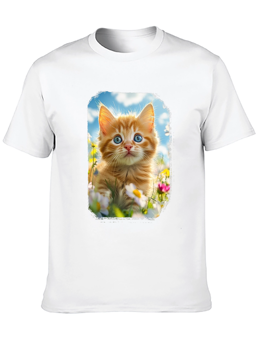Cute Kitten T-Shirt - Unisex Black Tee