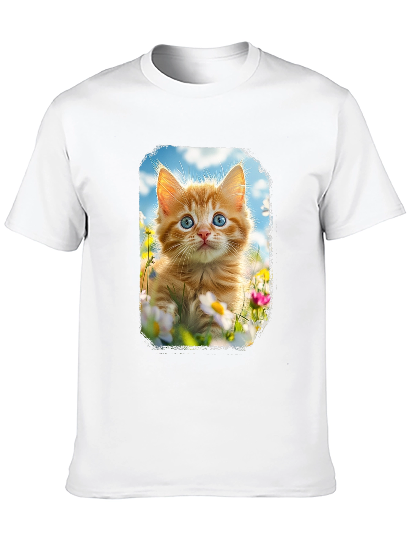Cute Kitten T-Shirt - Unisex Black Tee