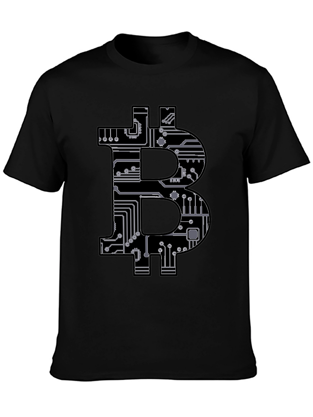 Bitcoin Circuit Board Graphic T-Shirt
