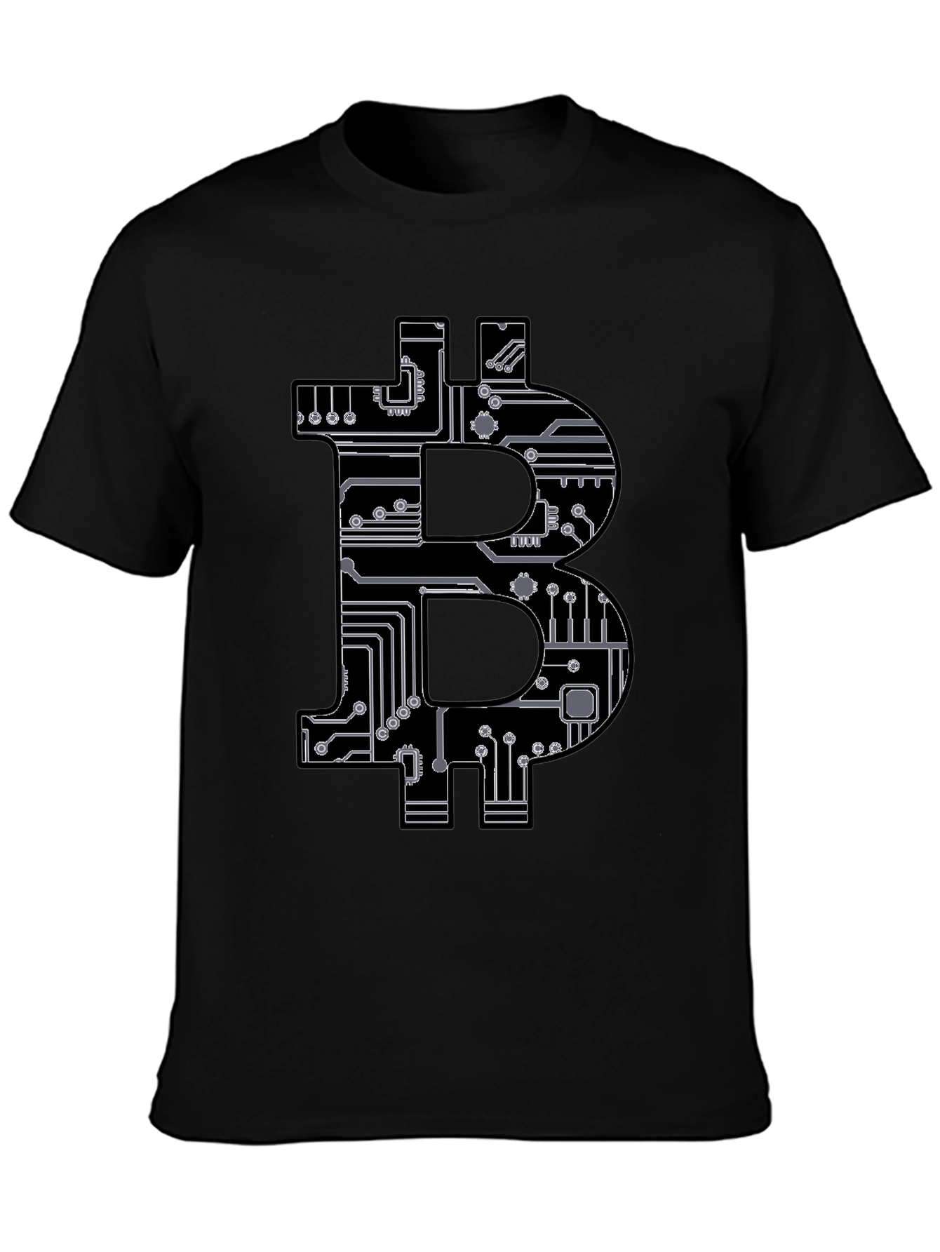 Bitcoin Circuit Board Graphic T-Shirt