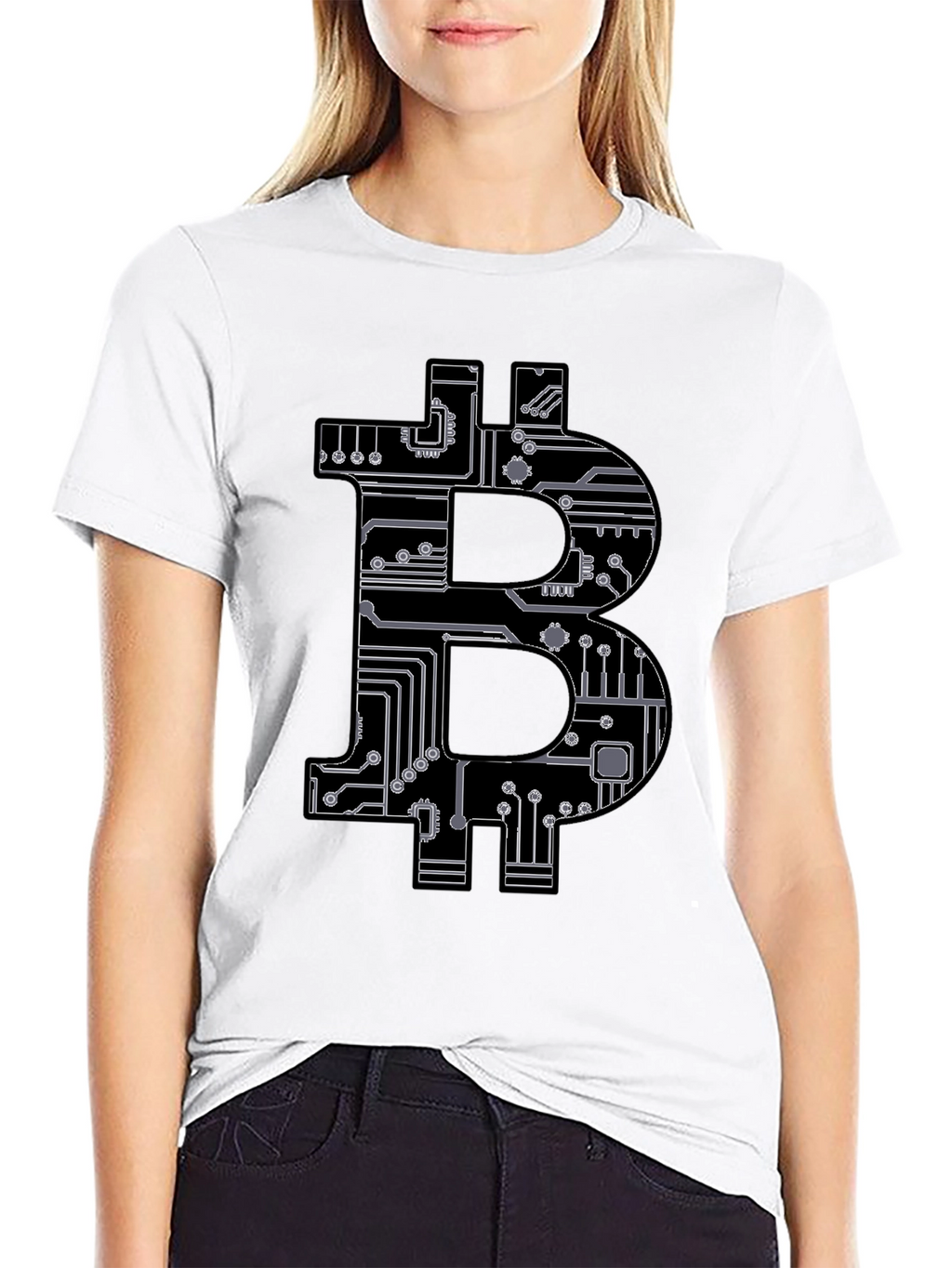 Bitcoin Circuit Board Graphic T-Shirt