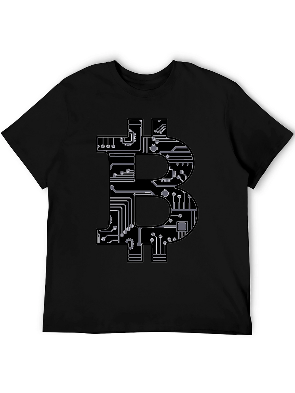 Bitcoin Circuit Board Graphic T-Shirt