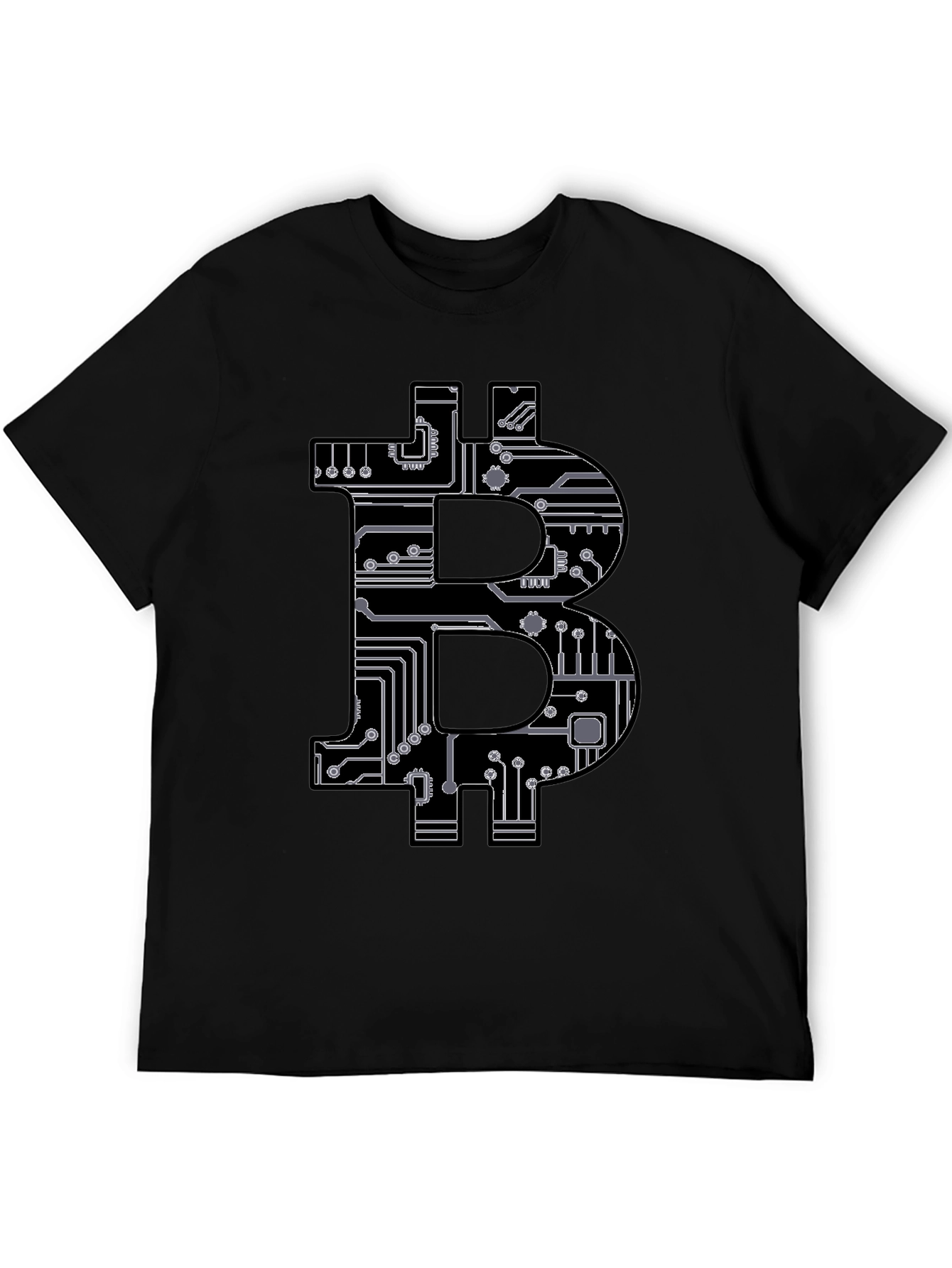Bitcoin Circuit Board Graphic T-Shirt