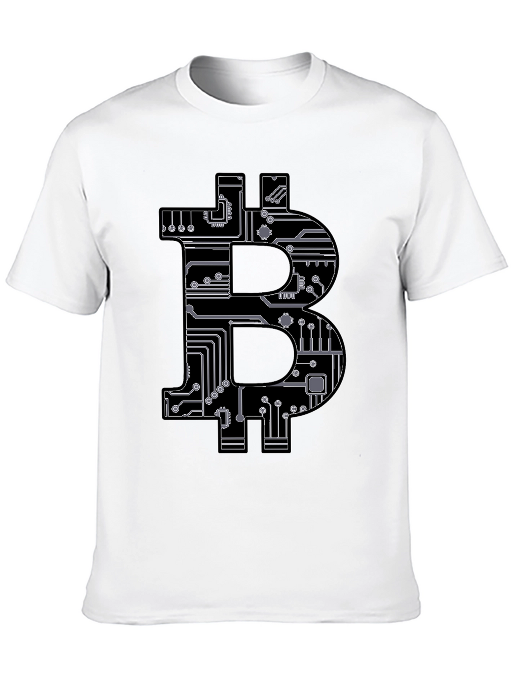 Bitcoin Circuit Board Graphic T-Shirt