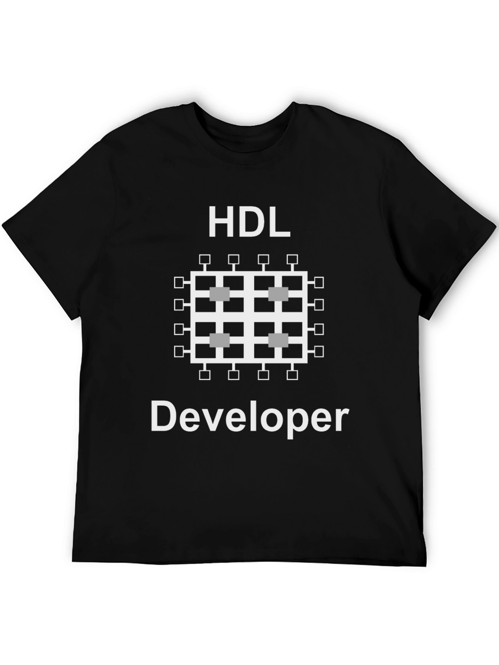 HDL Developer T-Shirt - Black Programmer Tee