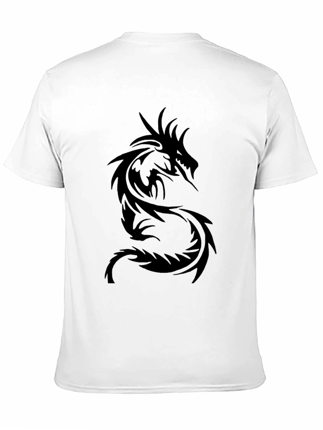 Mens Black Dragon Graphic Tee