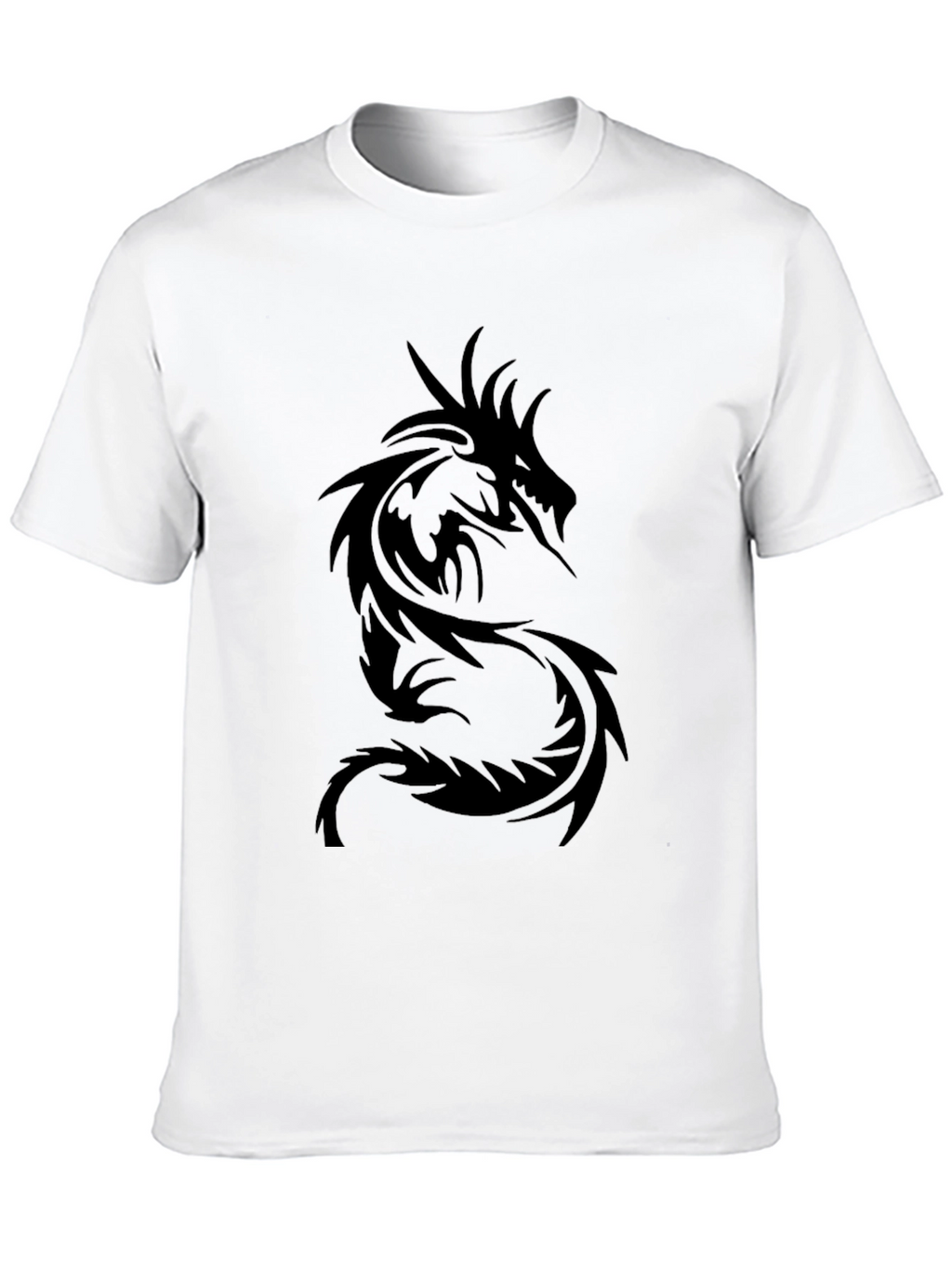 Mens Black Dragon Graphic Tee