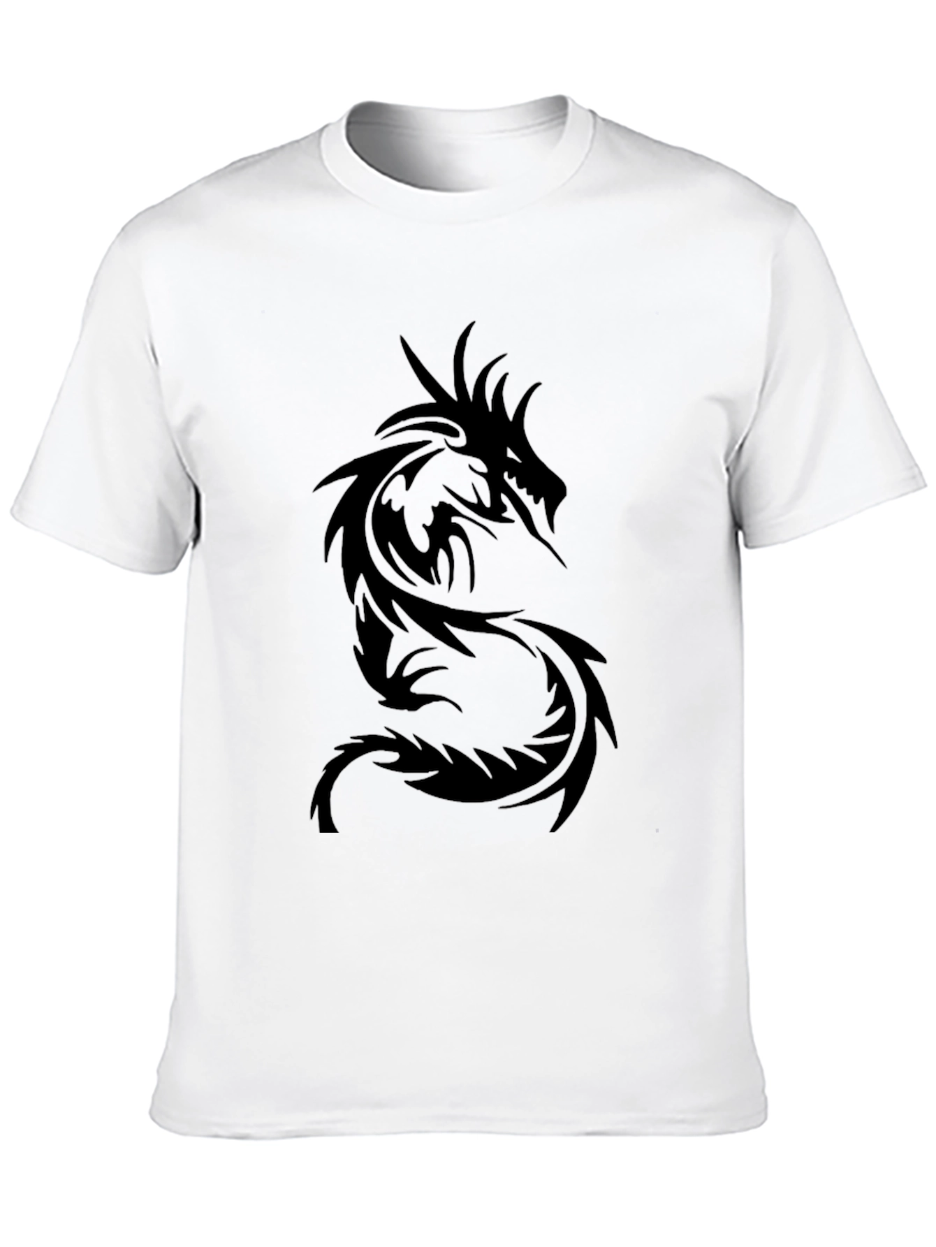 Mens Black Dragon Graphic Tee