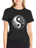 Yin Yang Graphic Tee - Black T-Shirt