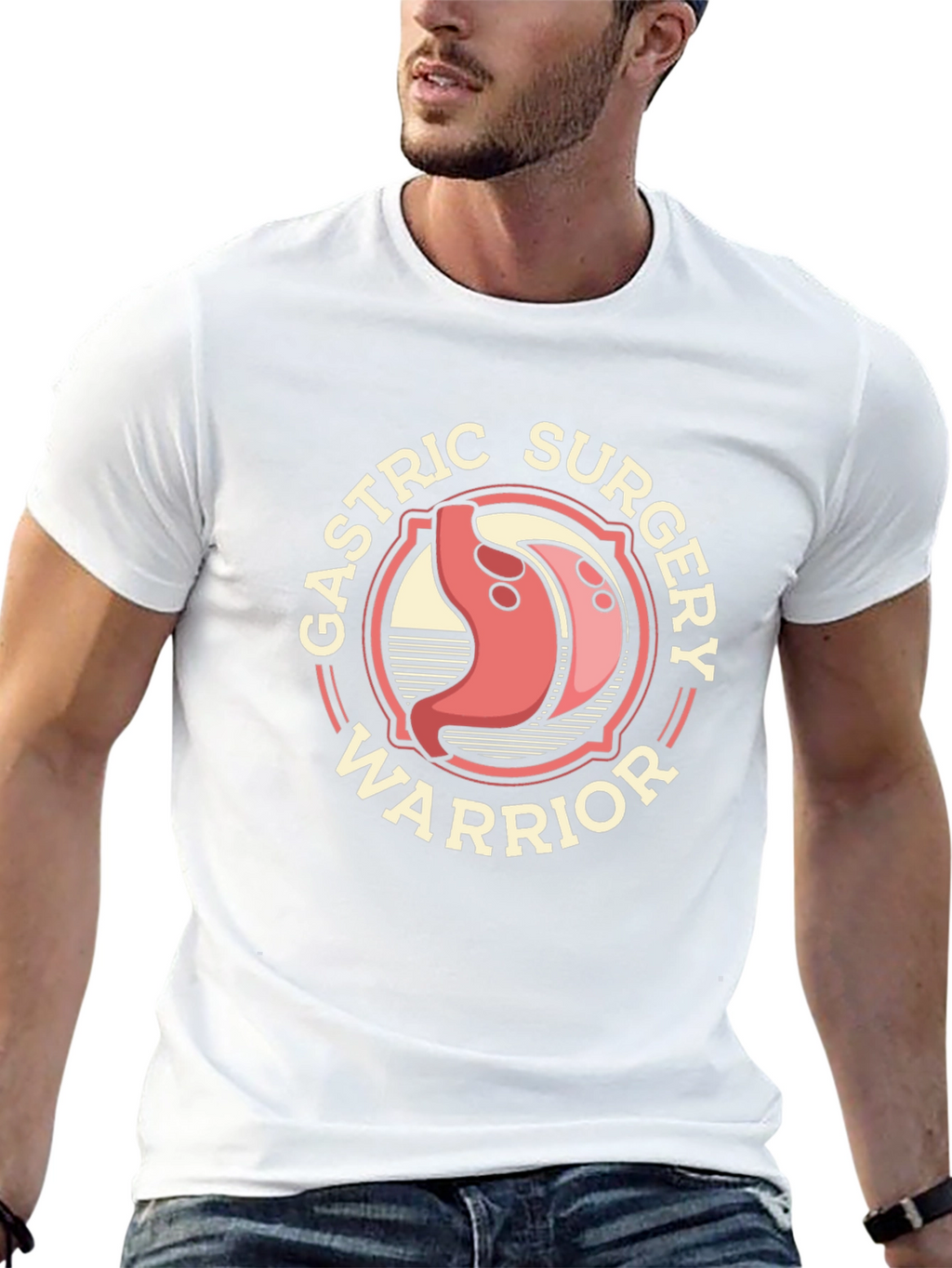 Gastric Surgery Warrior Graphic T-Shirt