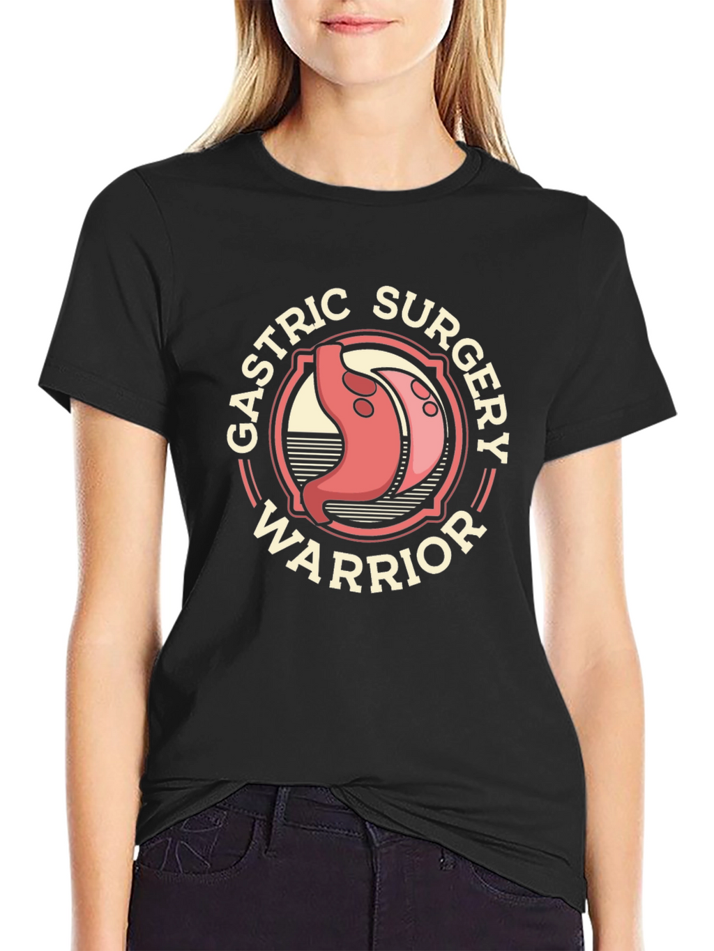 Gastric Surgery Warrior Graphic T-Shirt