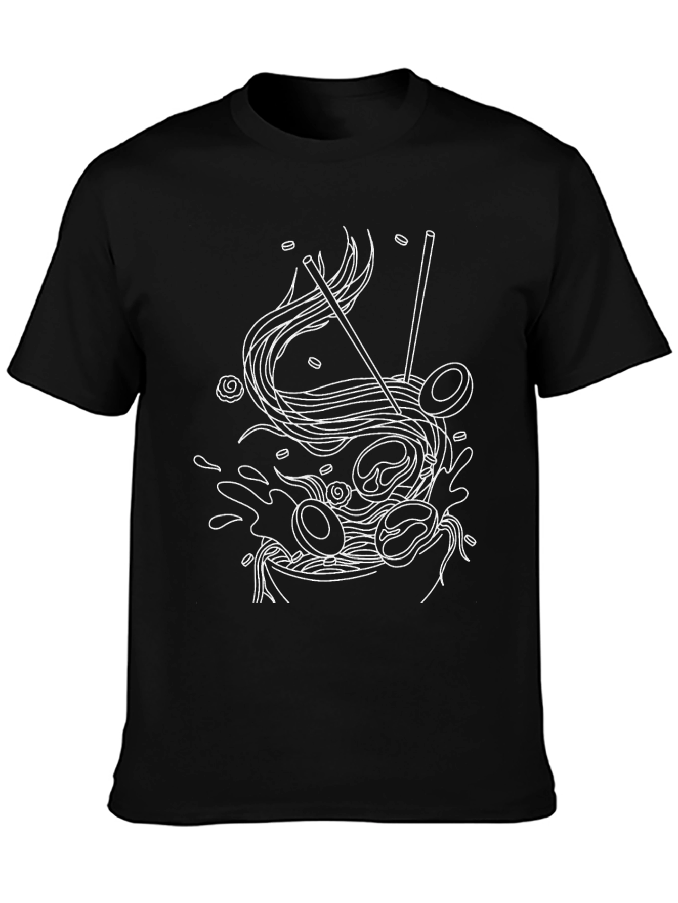 Ramen Graphic Tee - Minimalist Asian Food Design