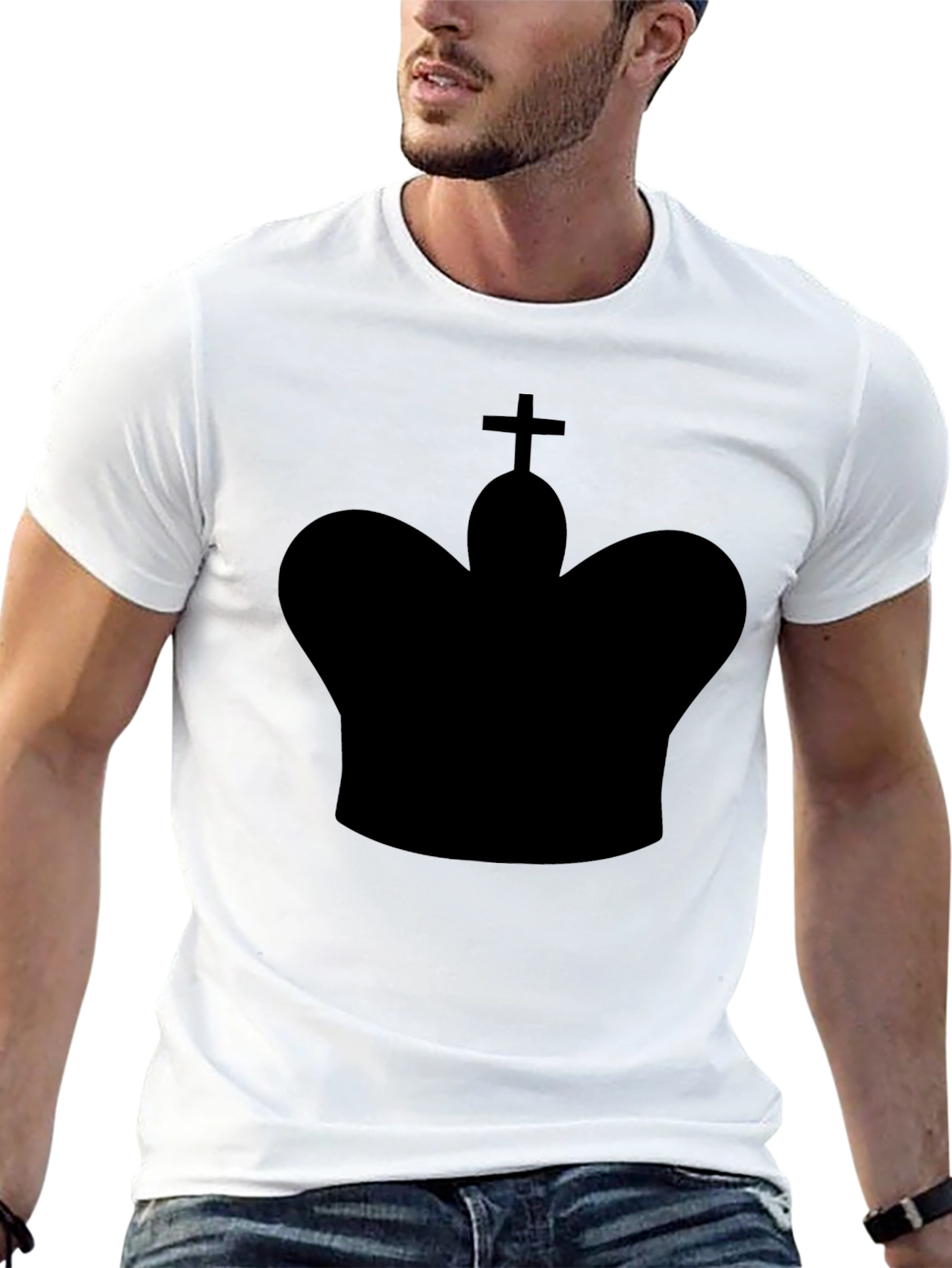 King Chess Piece Graphic Tee - Black