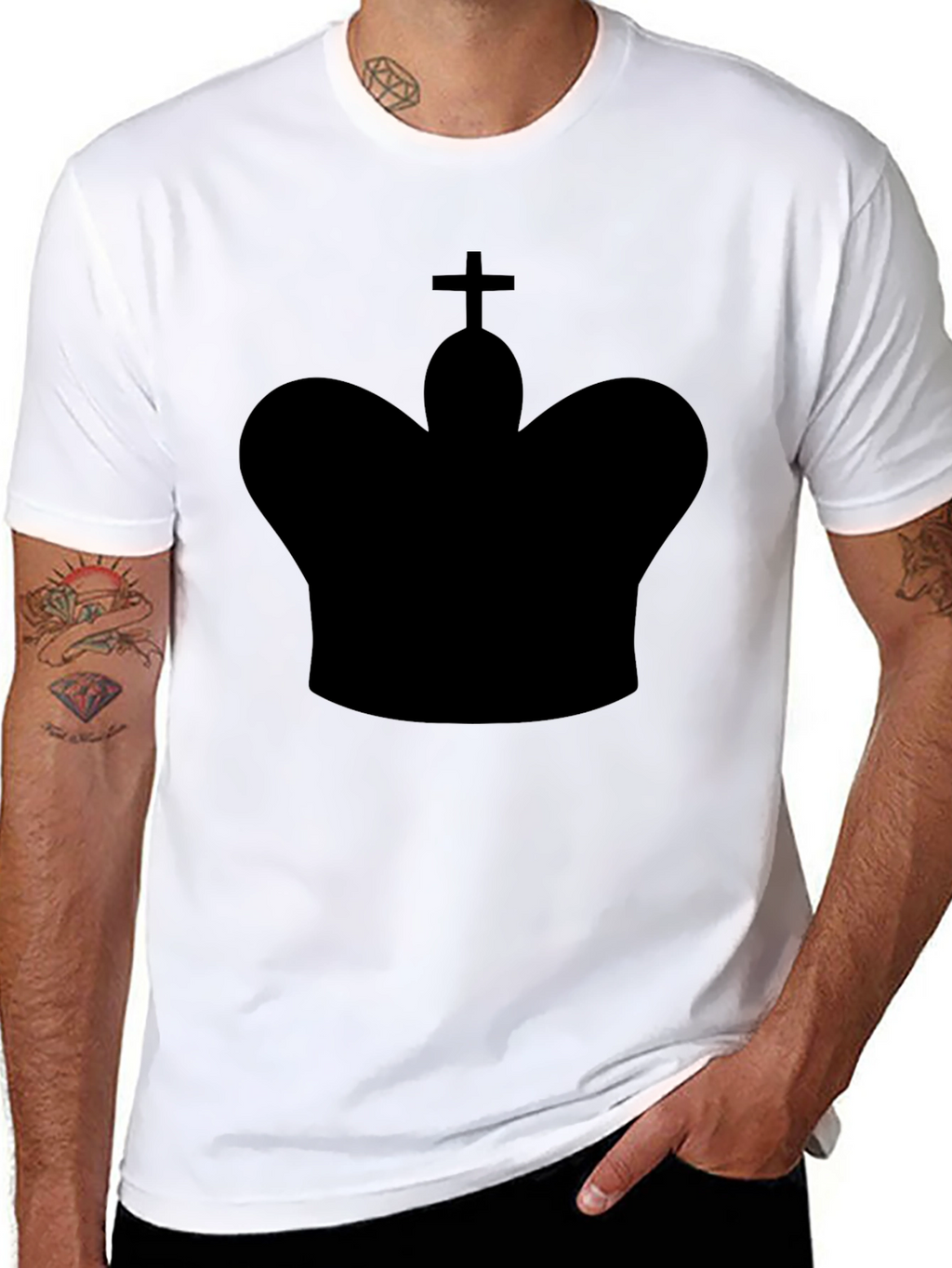 King Chess Piece Graphic Tee - Black