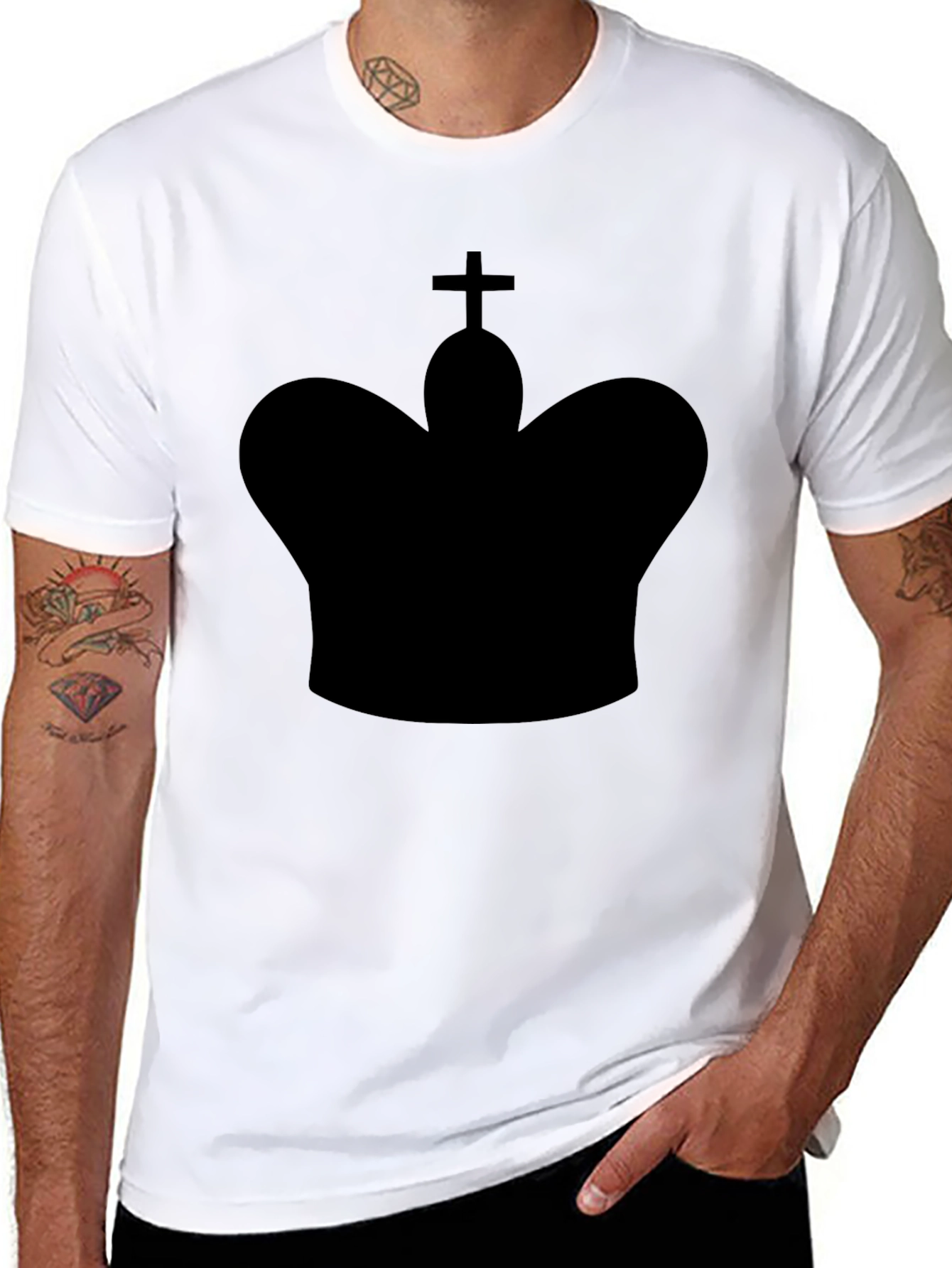 King Chess Piece Graphic Tee - Black