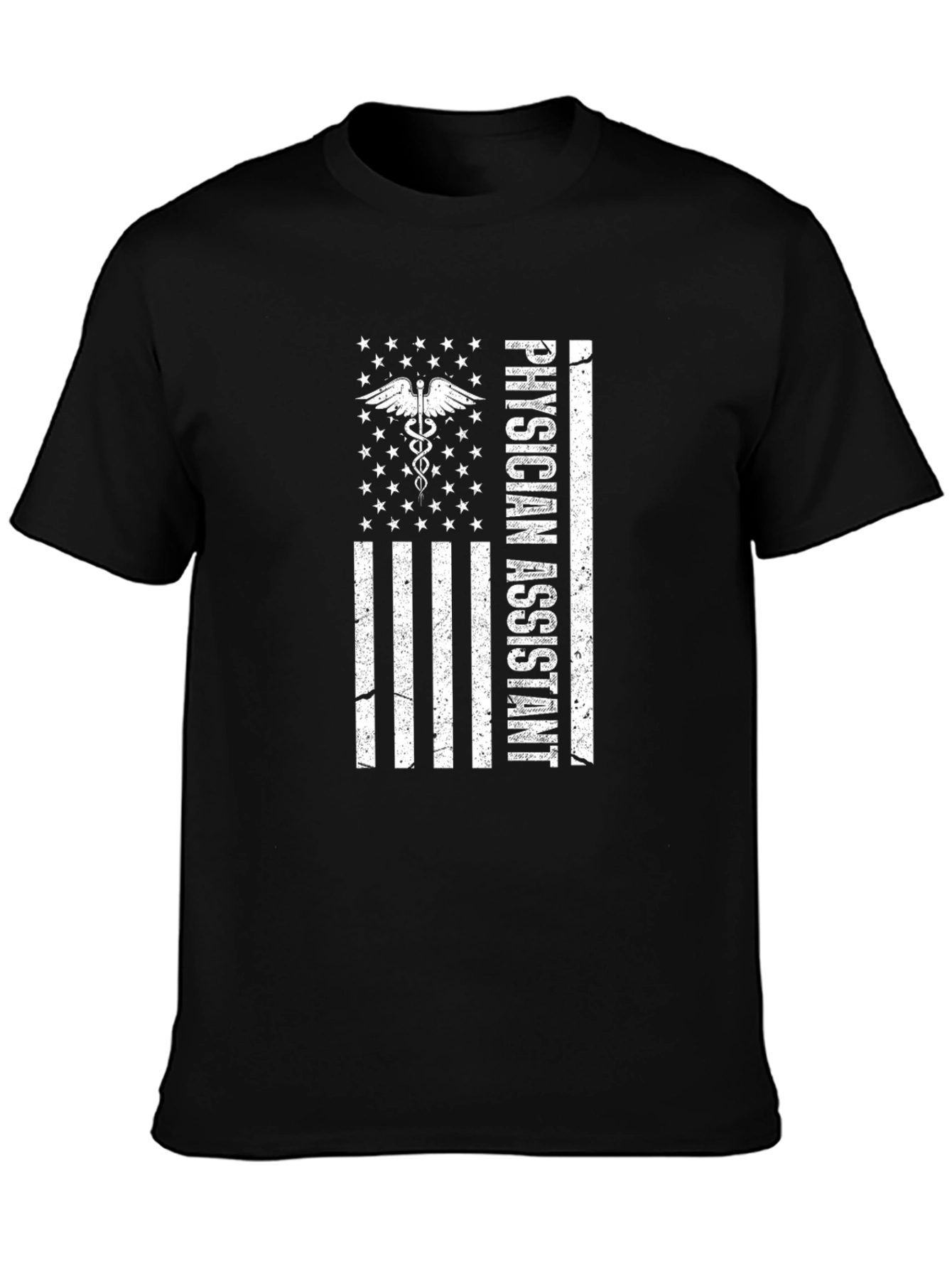 Physician Assistant American Flag Graphic T-Shirt