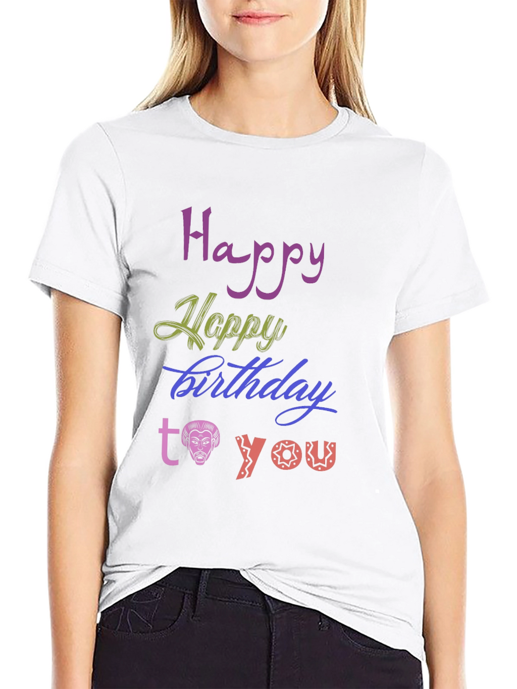 Happy Birthday Graphic Tee - Unique Design