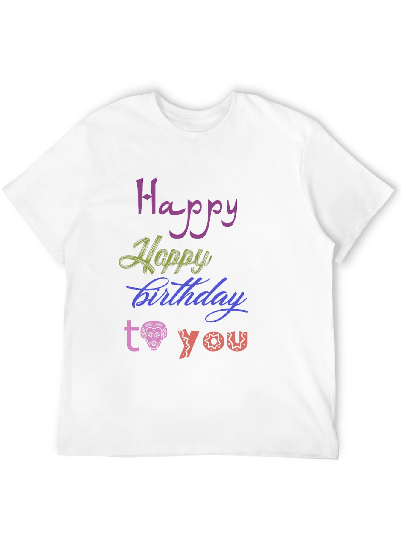 Happy Birthday Graphic Tee - Unique Design