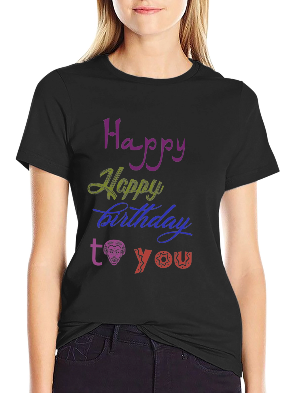 Happy Birthday Graphic Tee - Unique Design