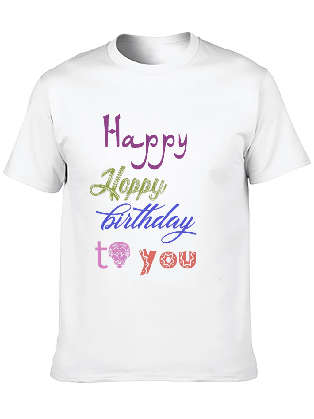 Happy Birthday Graphic Tee - Unique Design