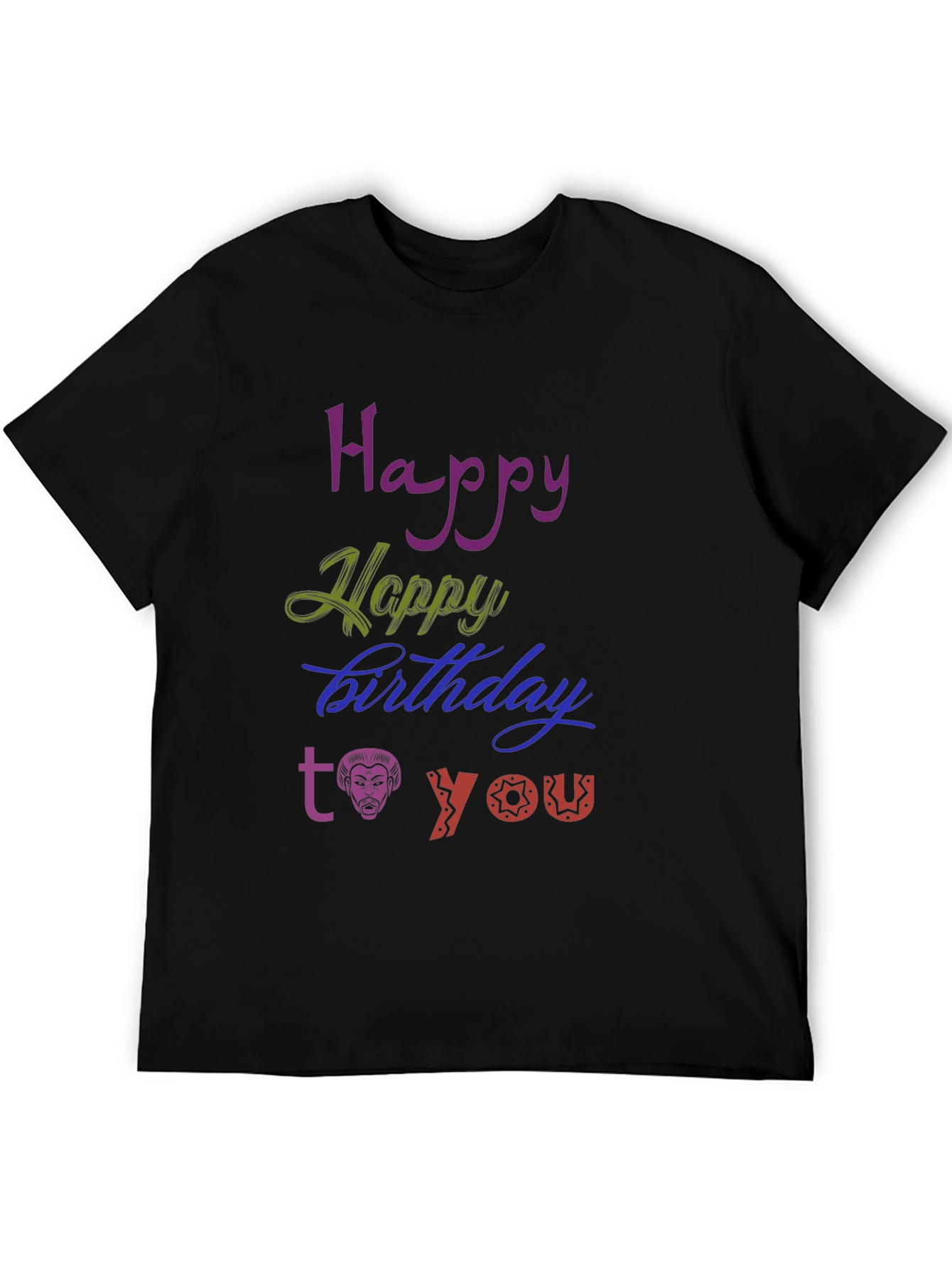 Happy Birthday Graphic Tee - Unique Design