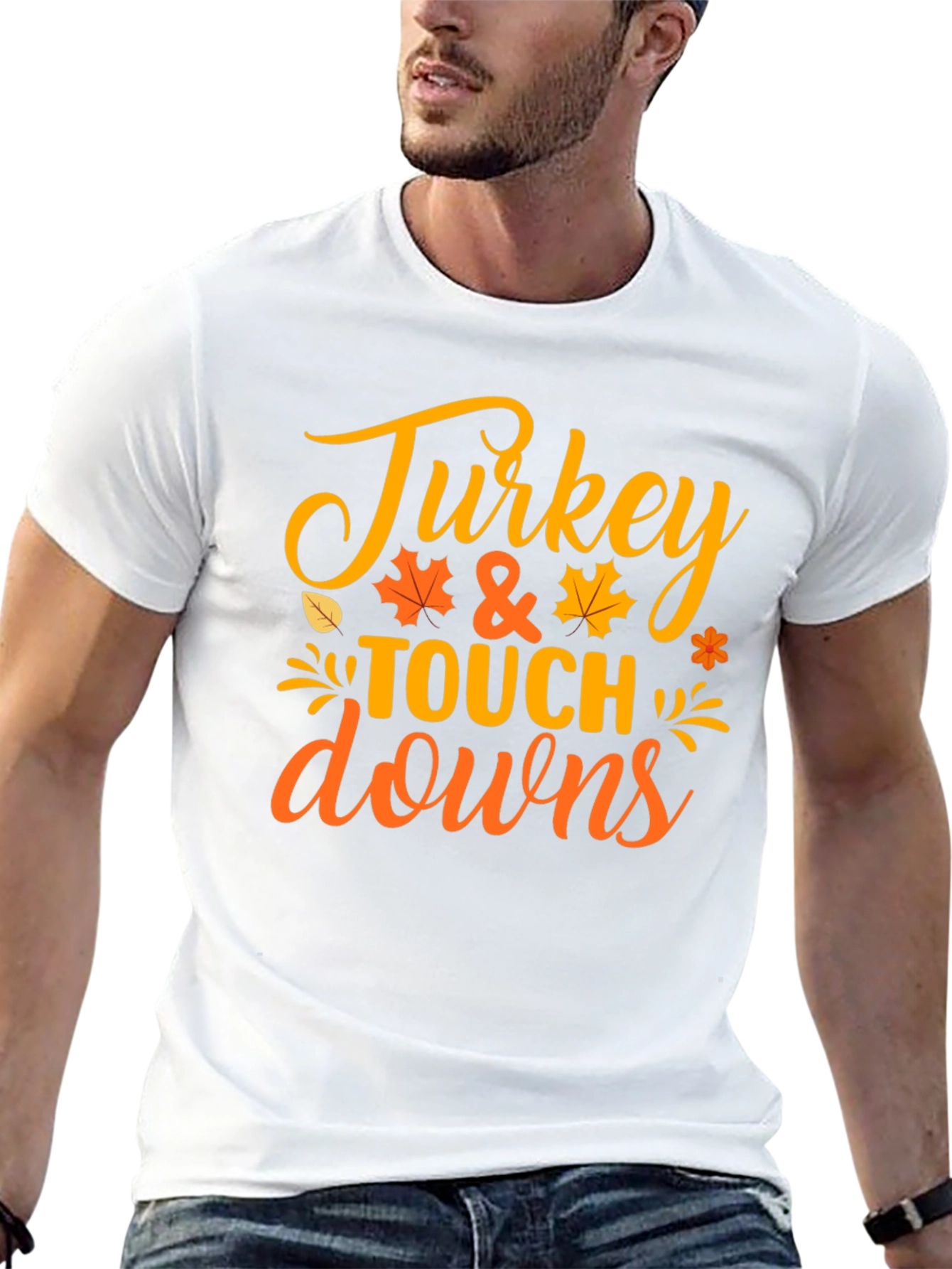 Turkey & Touchdowns Thanksgiving T-Shirt