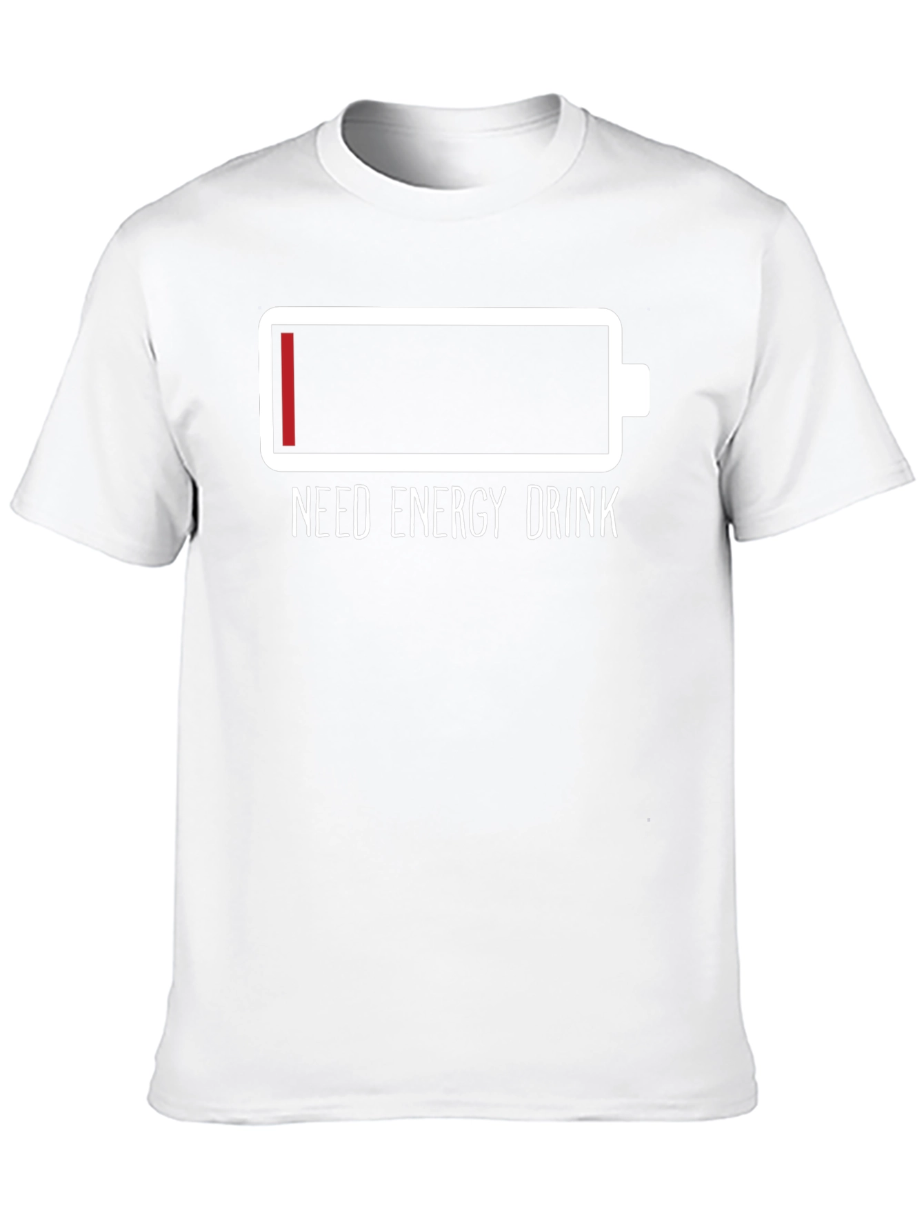 Need Energy Drink T-Shirt Low Battery Tee