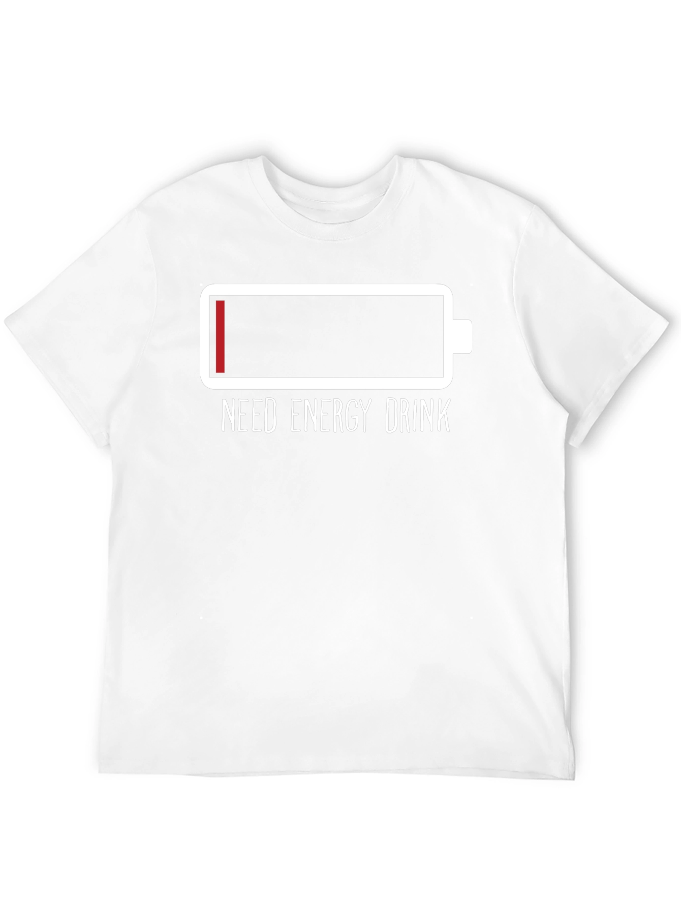 Need Energy Drink T-Shirt Low Battery Tee