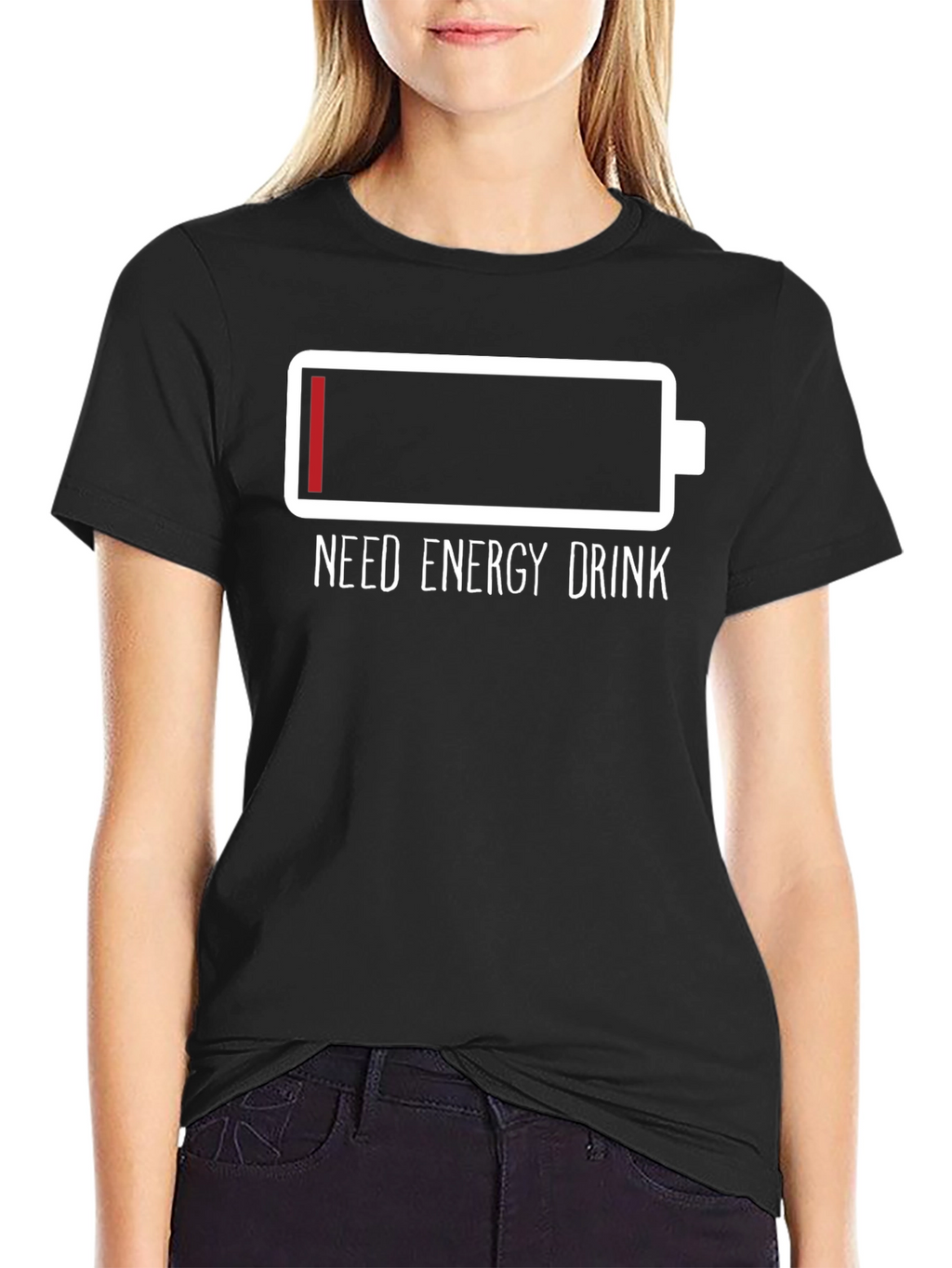 Need Energy Drink T-Shirt Low Battery Tee