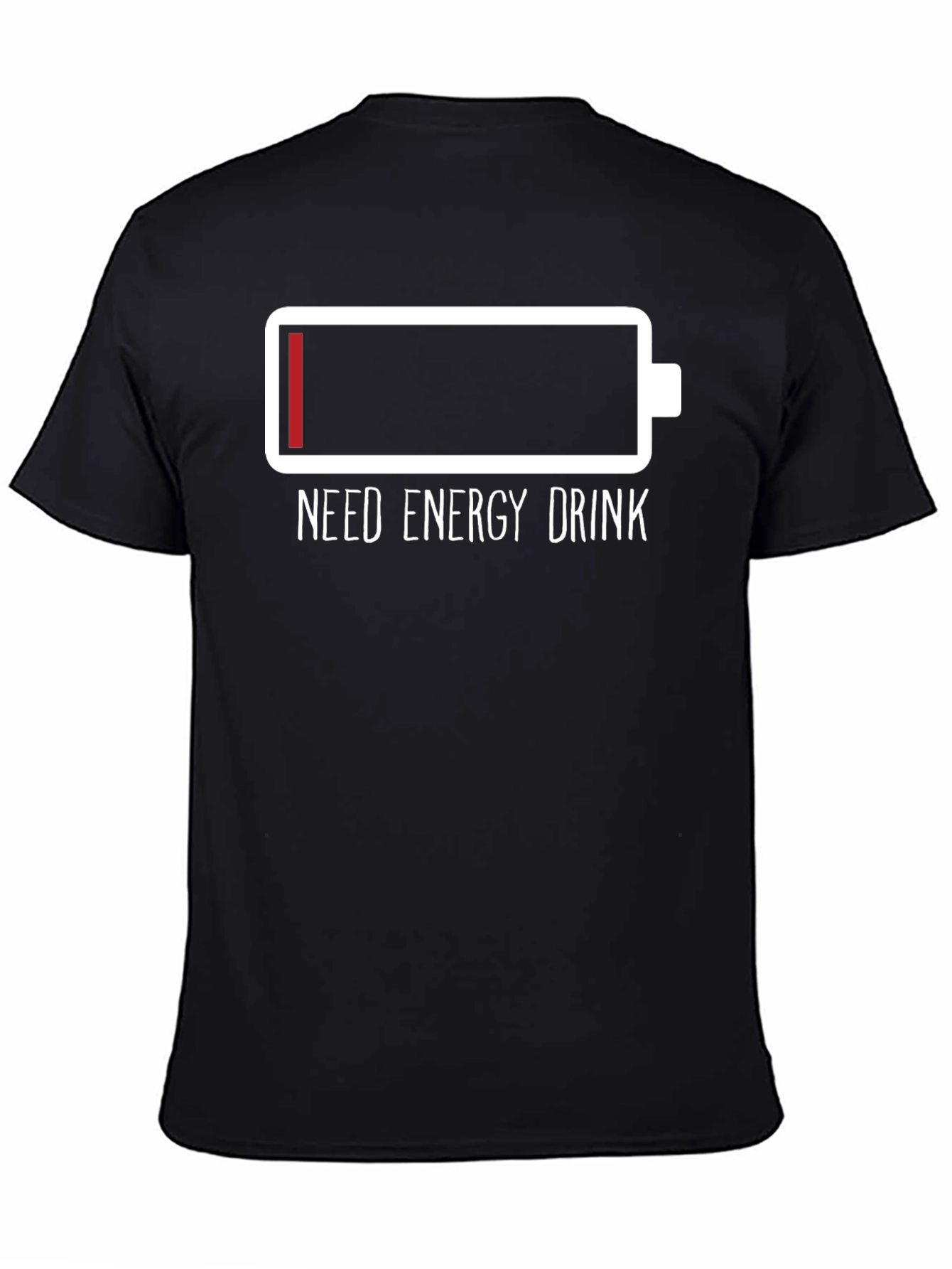 Need Energy Drink T-Shirt Low Battery Tee