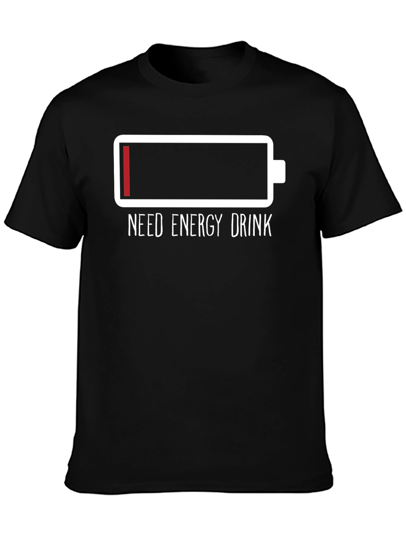 Need Energy Drink T-Shirt Low Battery Tee
