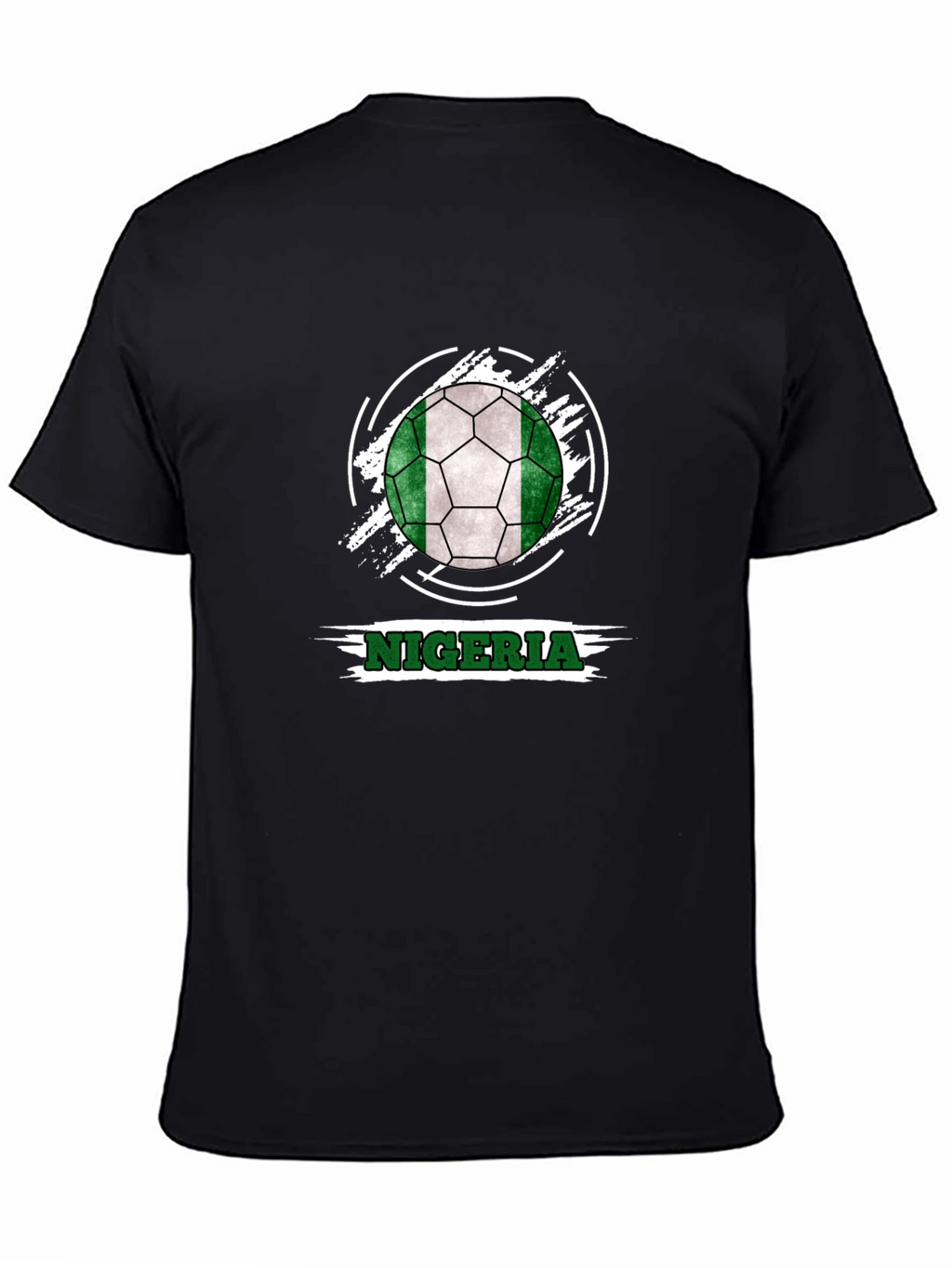 Nigeria Soccer Ball Tee - Black