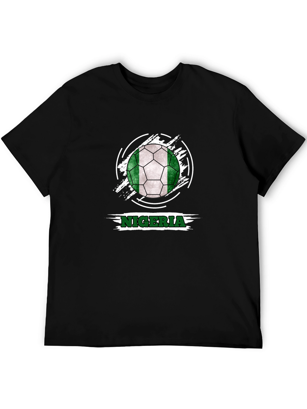 Nigeria Soccer Ball Tee - Black