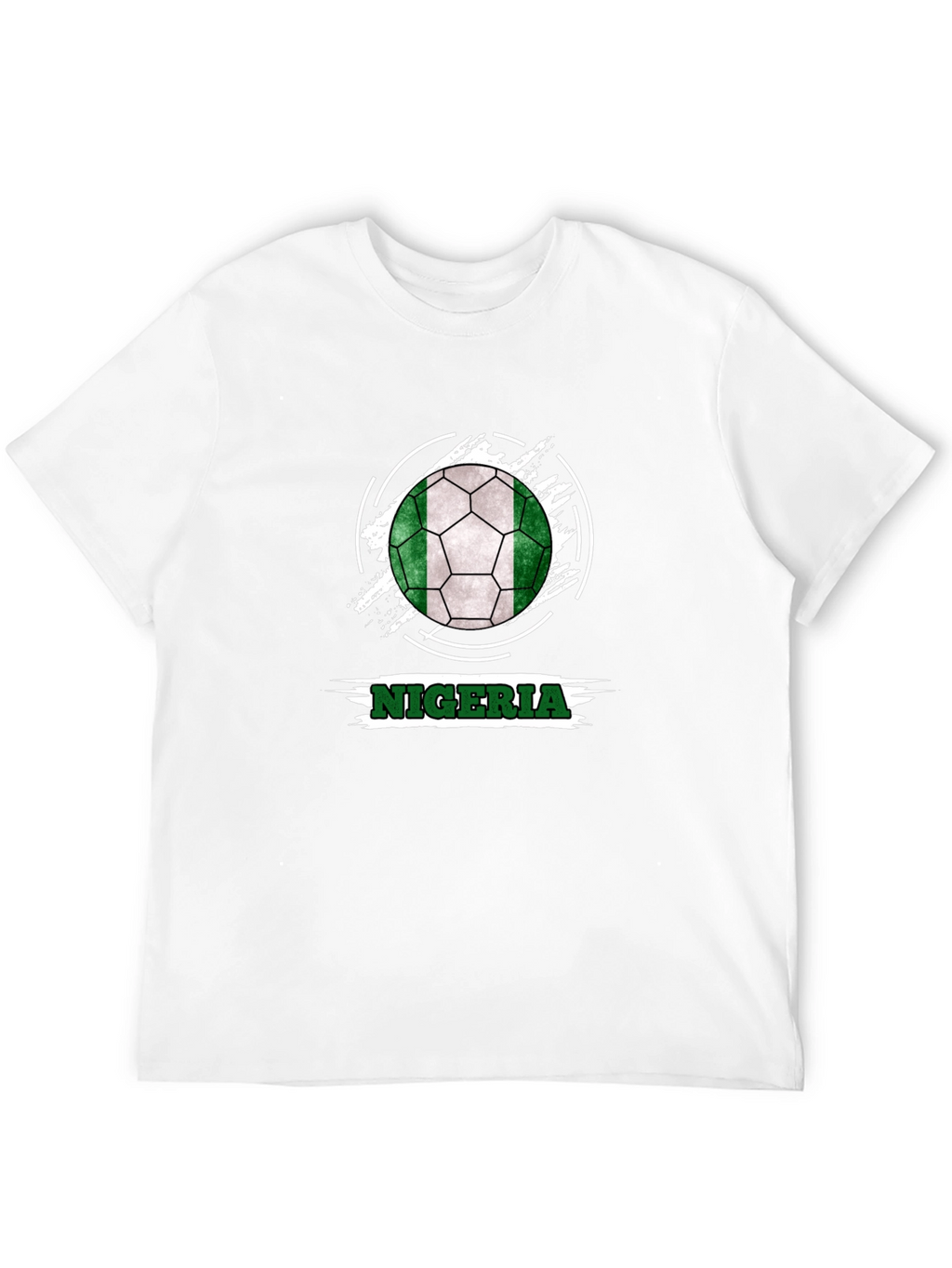Nigeria Soccer Ball Tee - Black