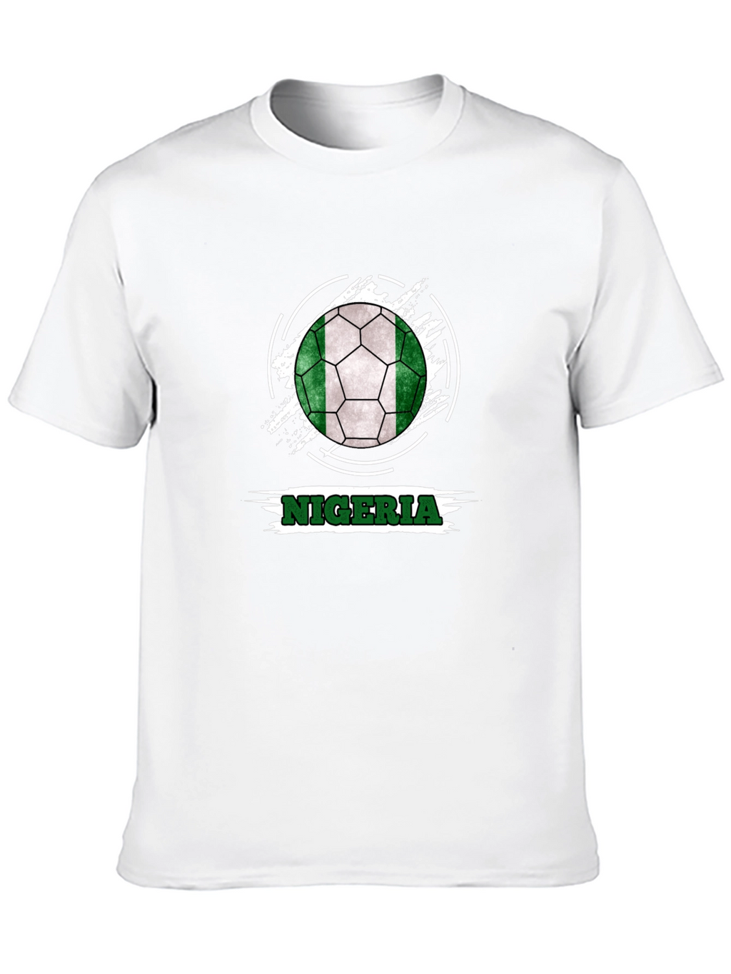 Nigeria Soccer Ball Tee - Black