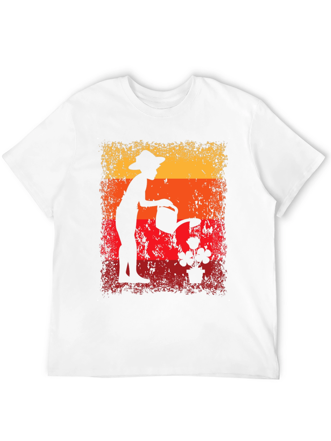Retro Gardener T-Shirt - Vintage Silhouette Design