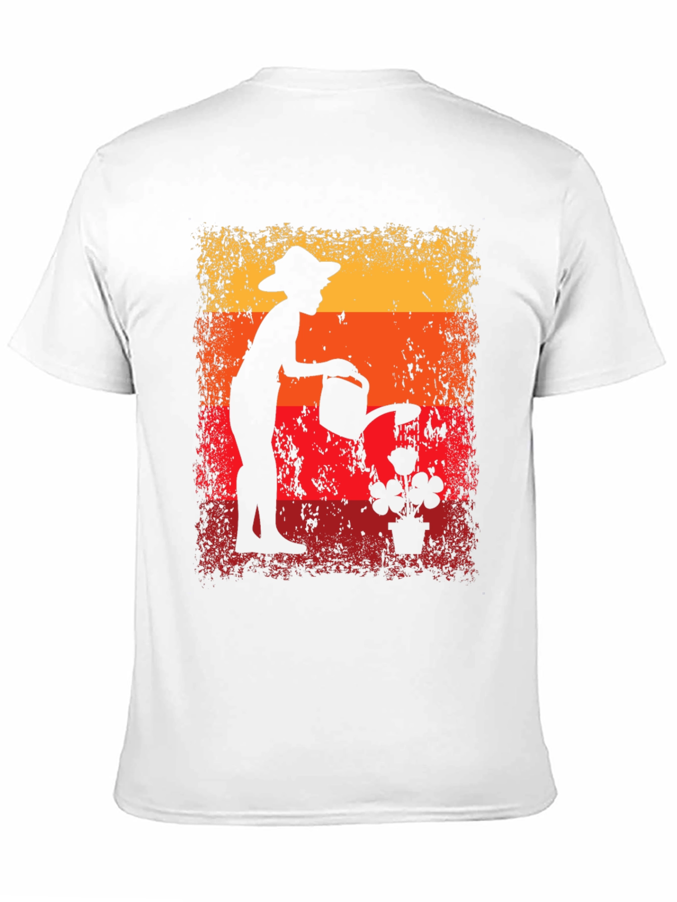 Retro Gardener T-Shirt - Vintage Silhouette Design