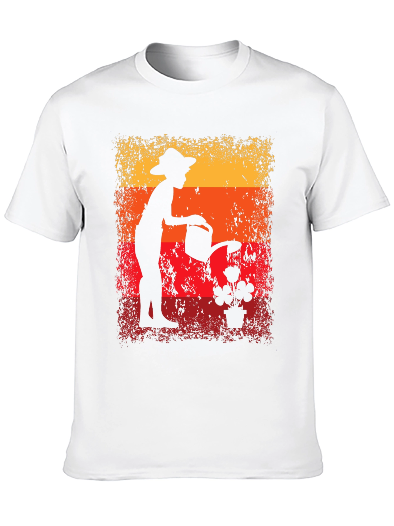 Retro Gardener T-Shirt - Vintage Silhouette Design