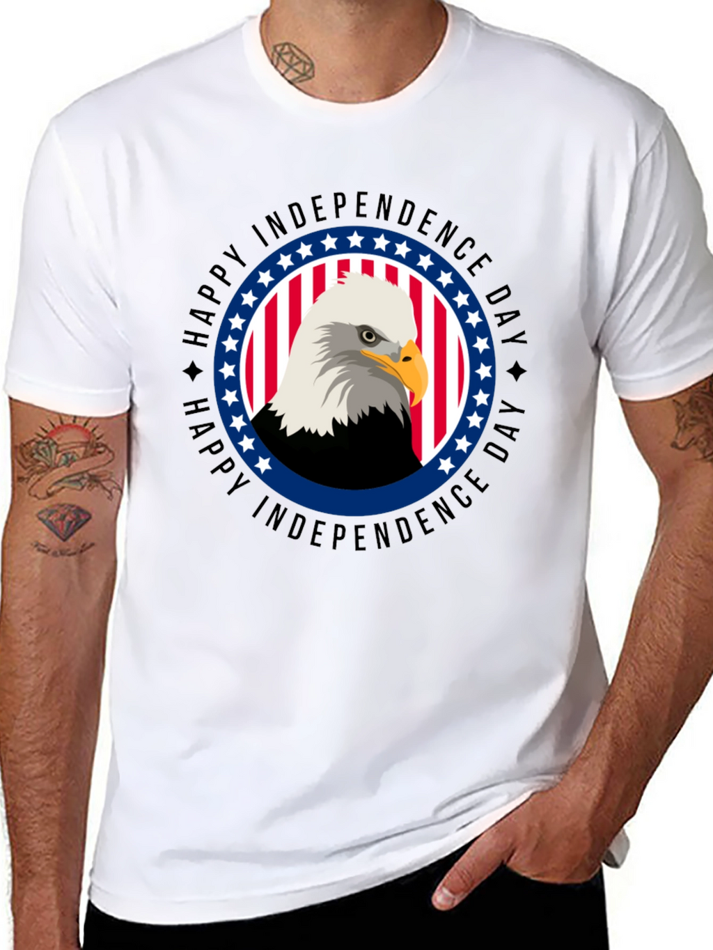 Independence Day Eagle Graphic T-Shirt