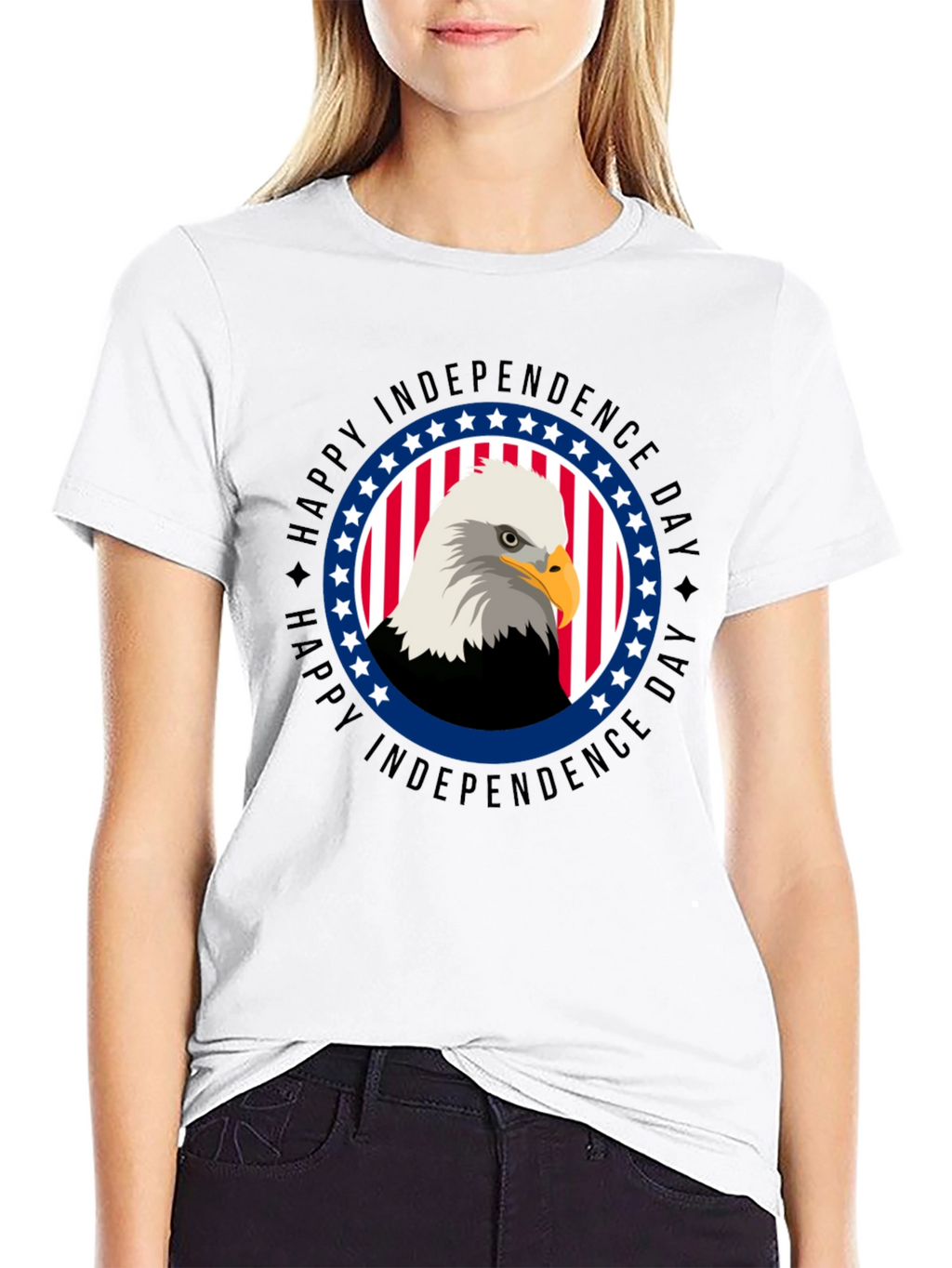 Independence Day Eagle Graphic T-Shirt