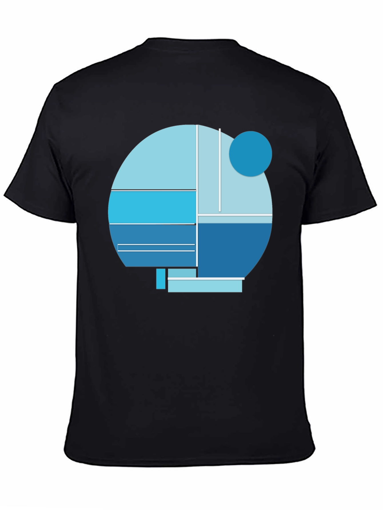 Abstract Geometric Graphic Tee - Modern Design