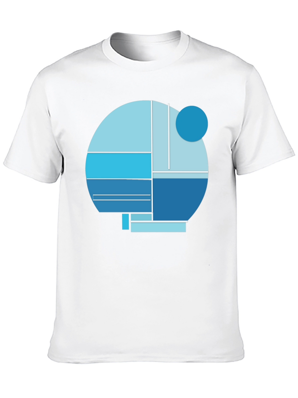 Abstract Geometric Graphic Tee - Modern Design