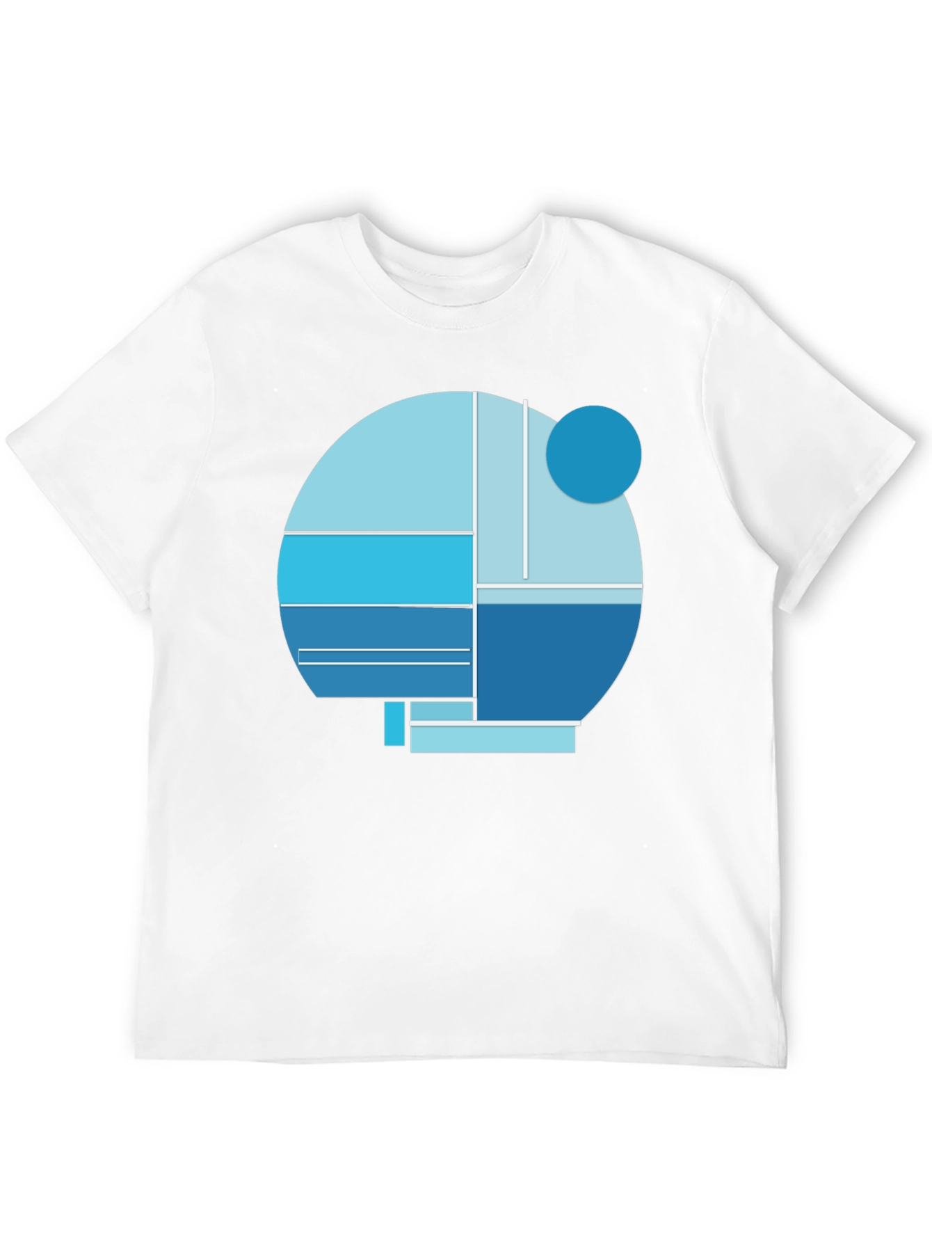 Abstract Geometric Graphic Tee - Modern Design