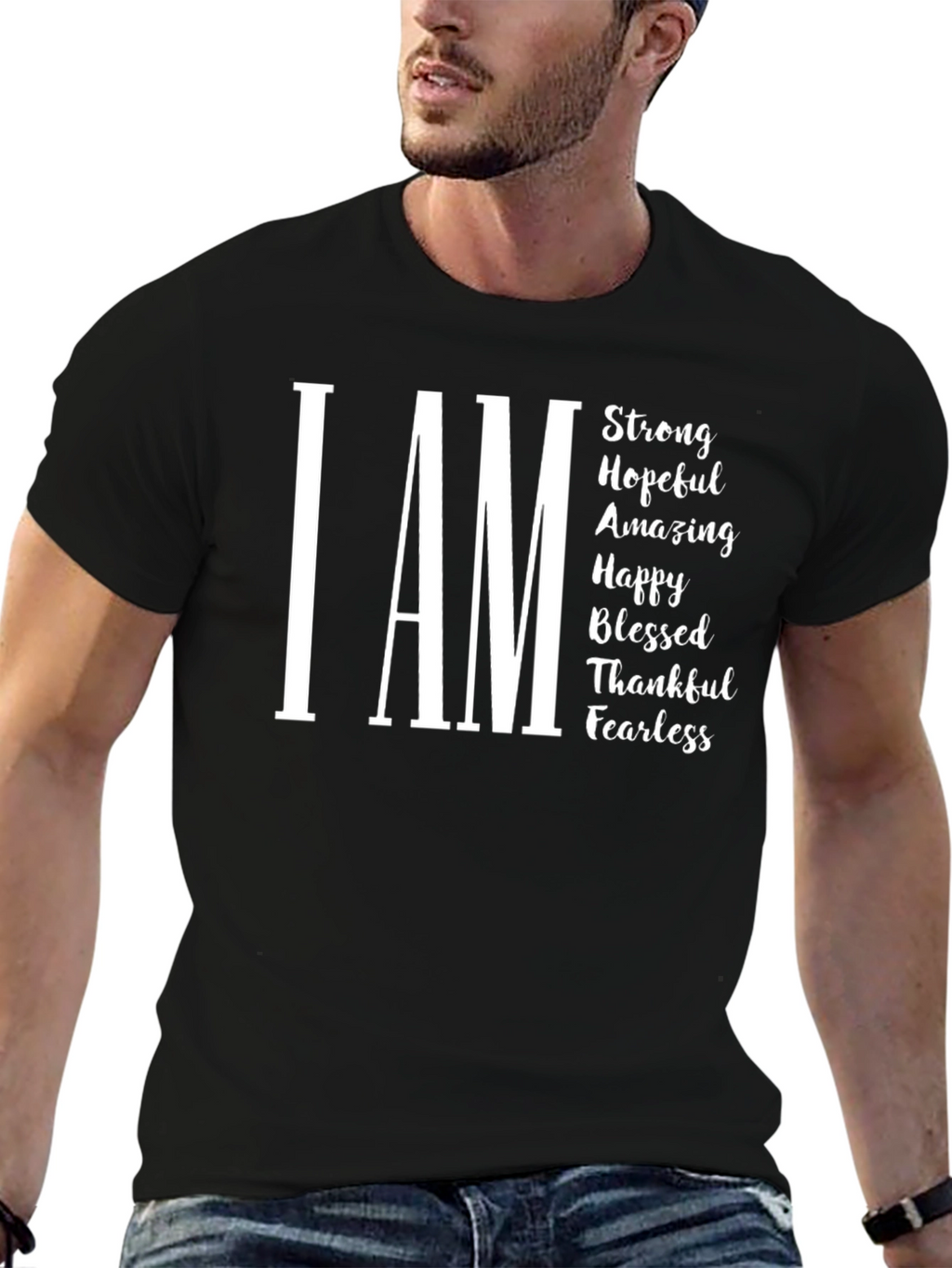 I AM Strong Graphic T-Shirt - Positive Affirmations