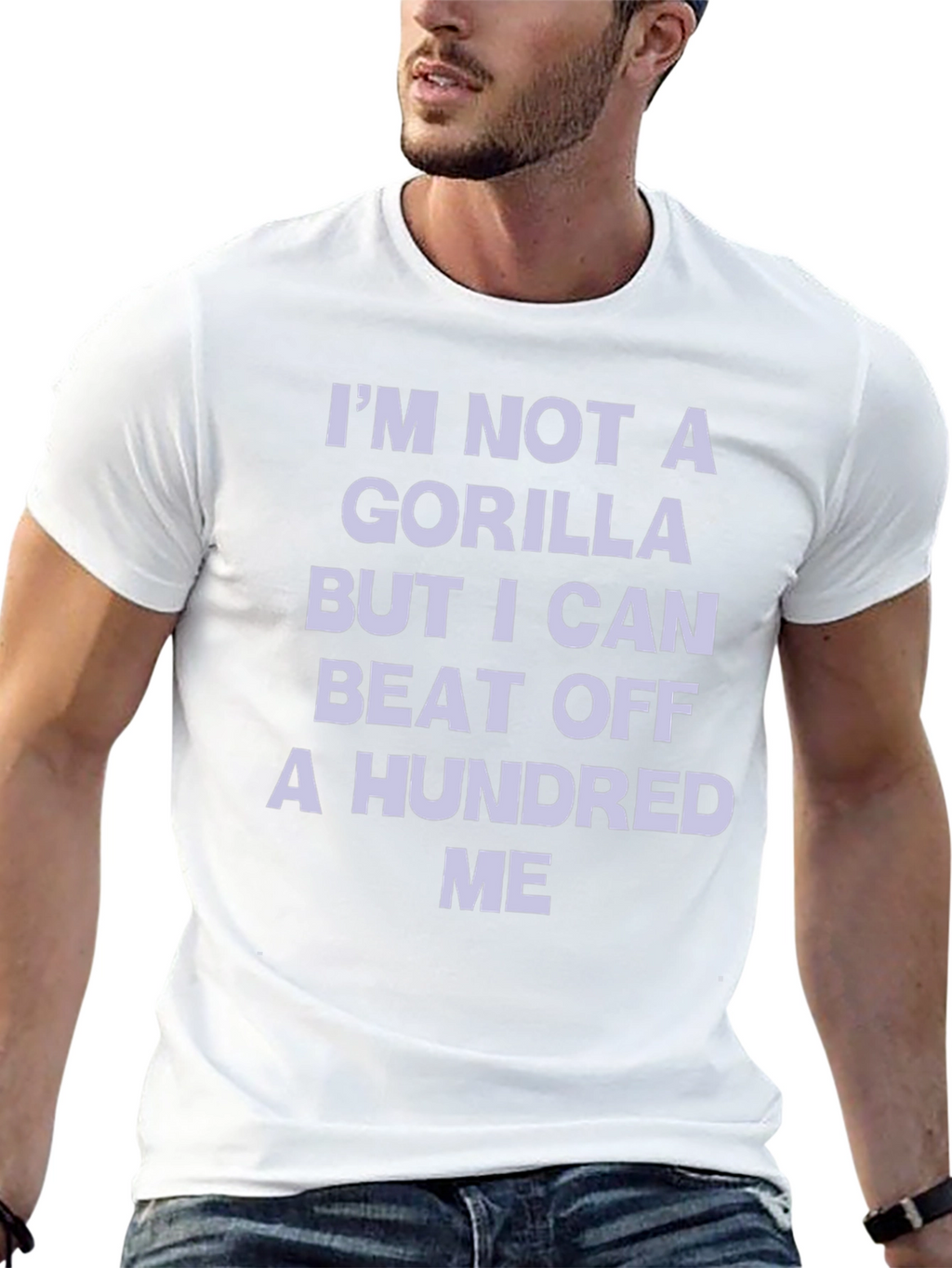 Funny Gorilla Beat Off T-Shirt