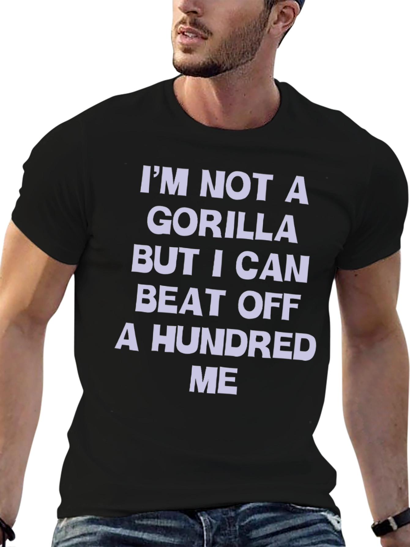 Funny Gorilla Beat Off T-Shirt