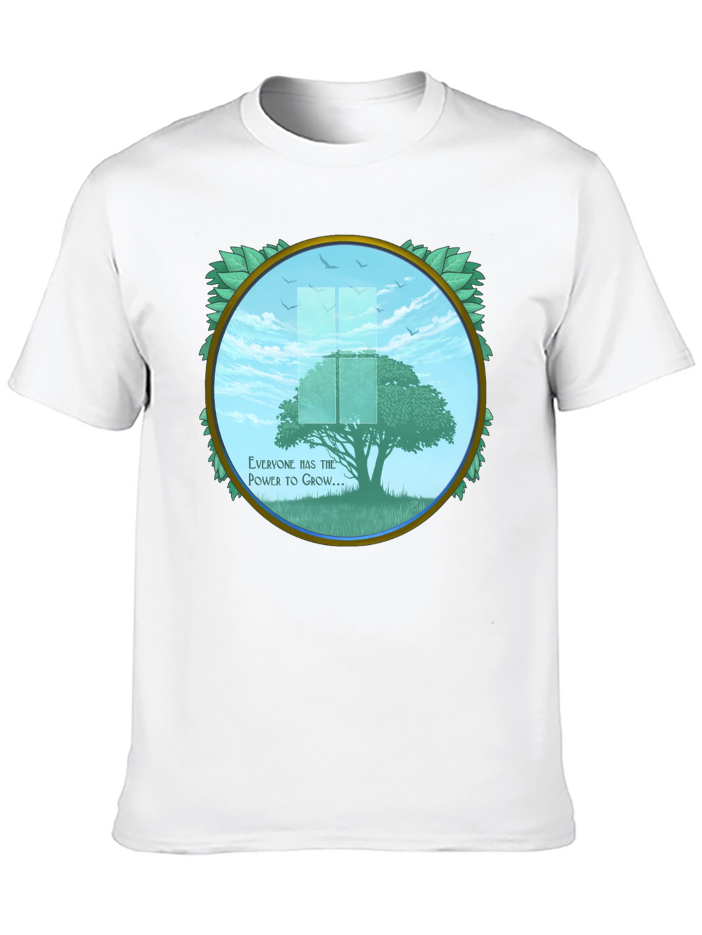 Growth Power Tree Black T-Shirt