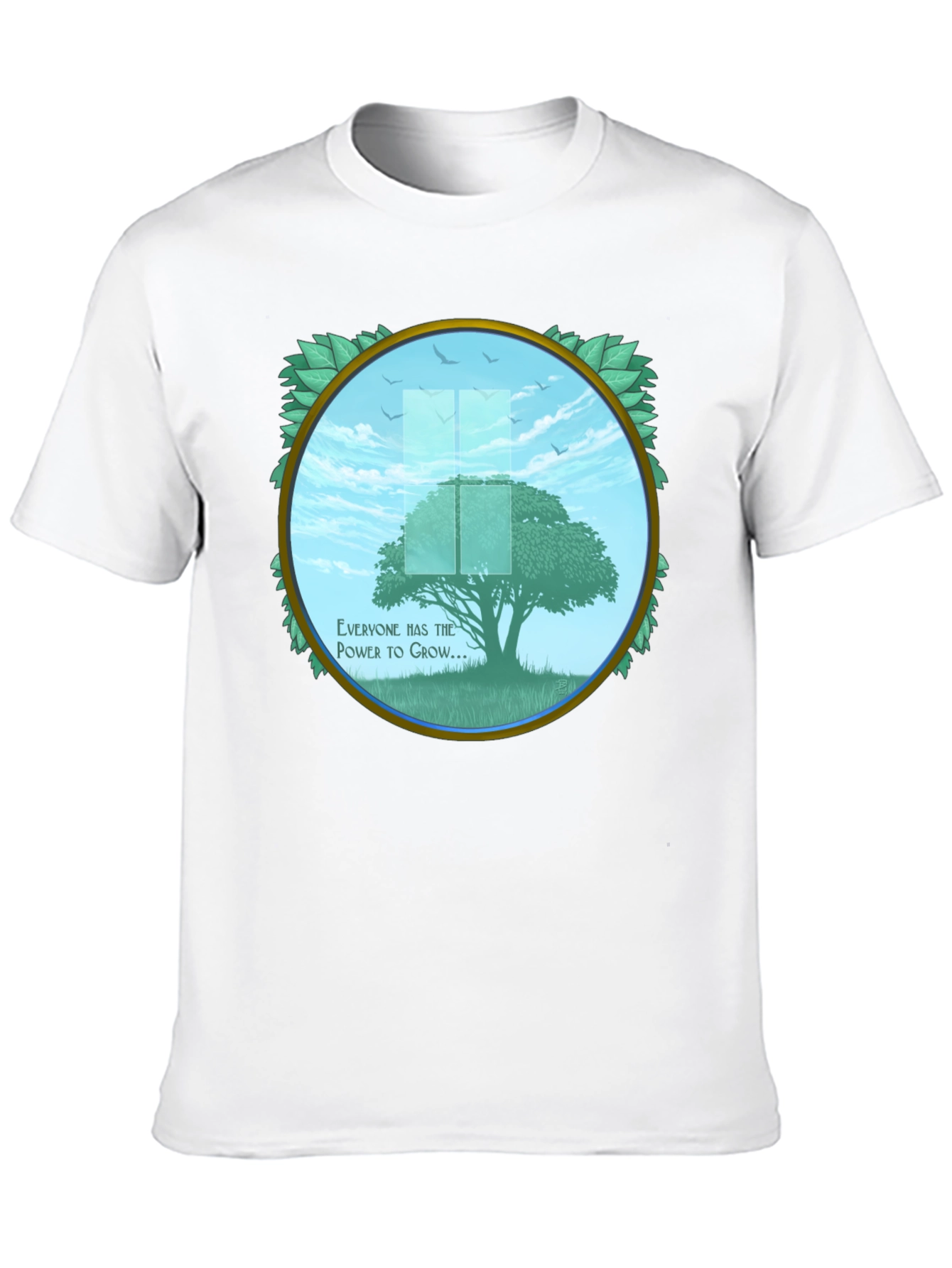 Growth Power Tree Black T-Shirt