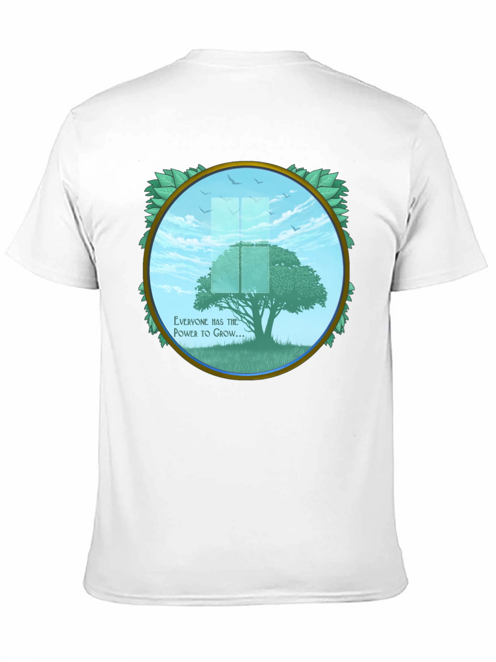 Growth Power Tree Black T-Shirt